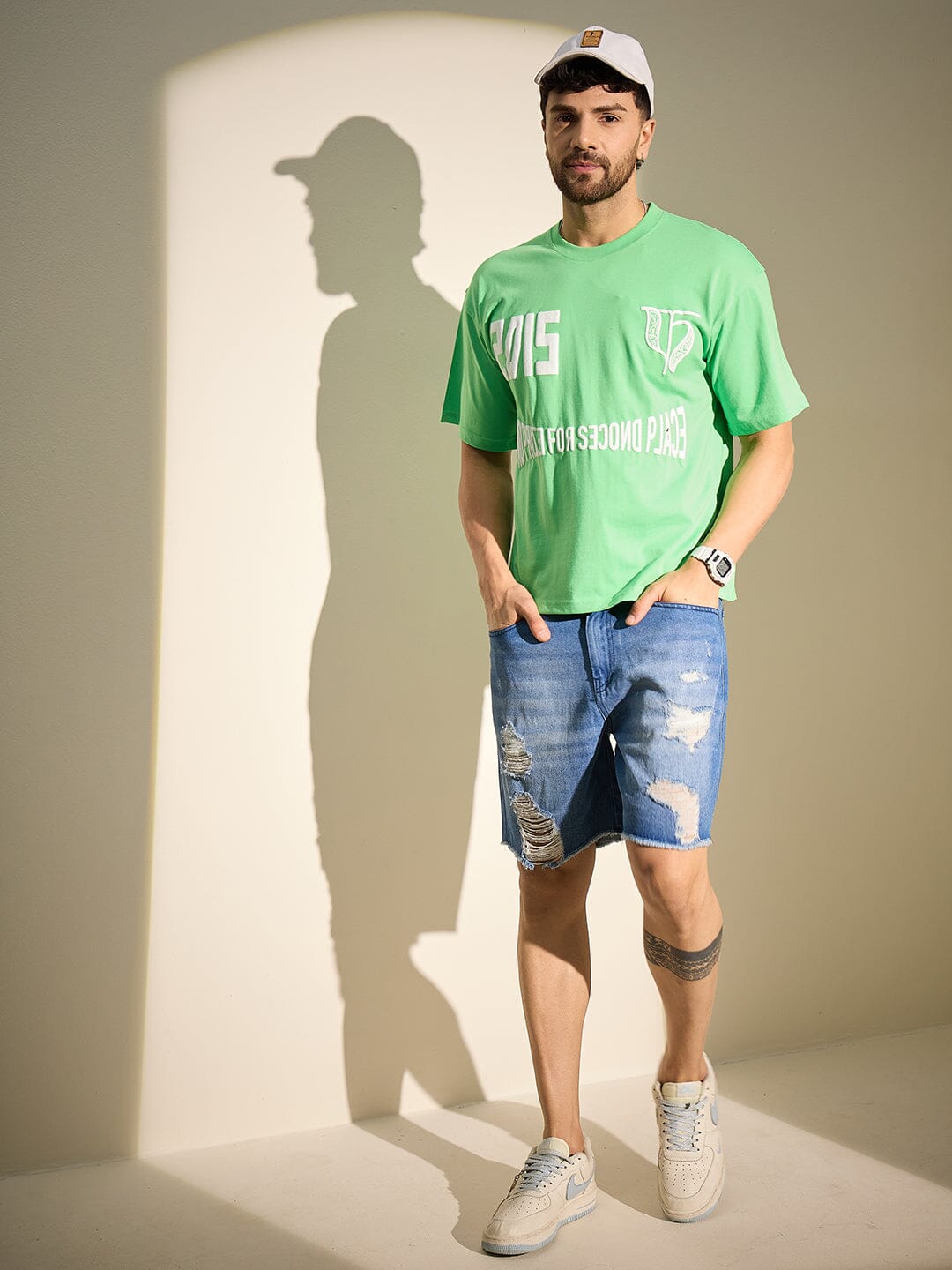 Mint Graphic Oversized Tshirt