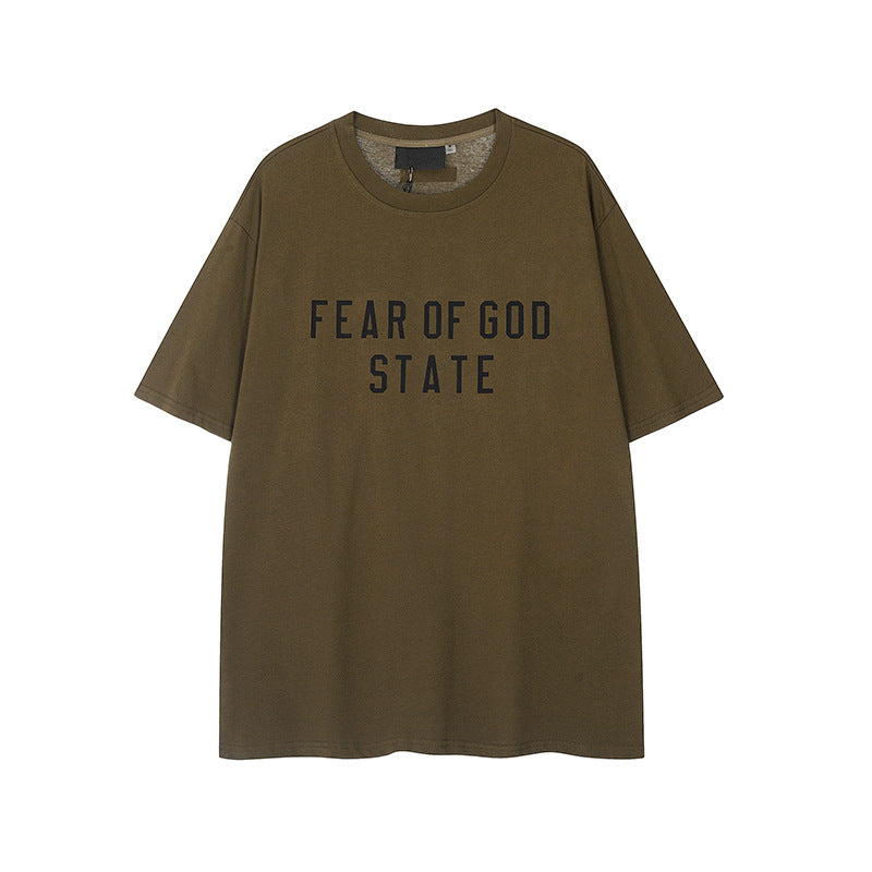 FW24 STATE T-Shirt / Shorts / Set - Army Green - By Qivii