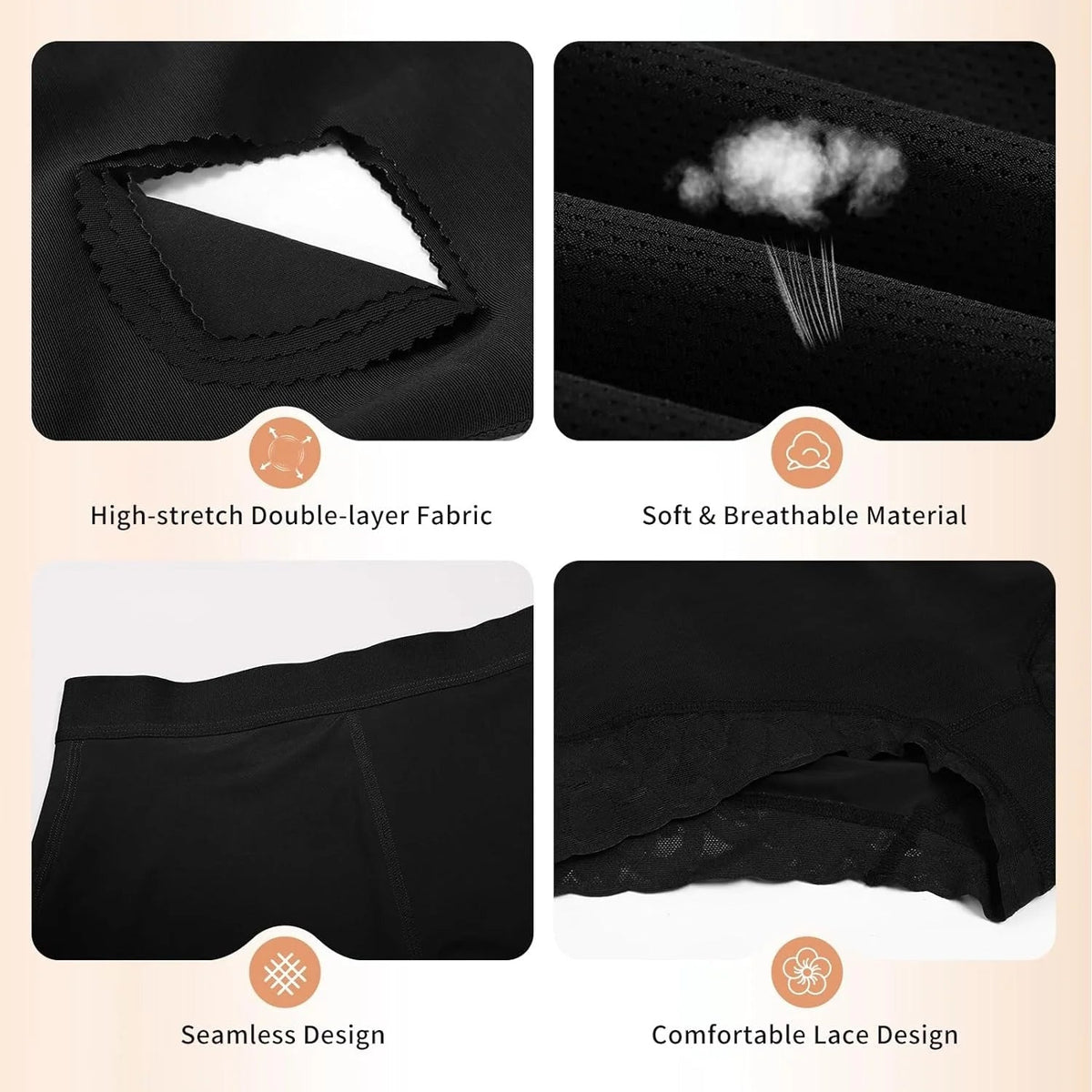 Shapshe® High Waist Women Hip Enhancer Tummy Control Lace Body Shaper Shorts