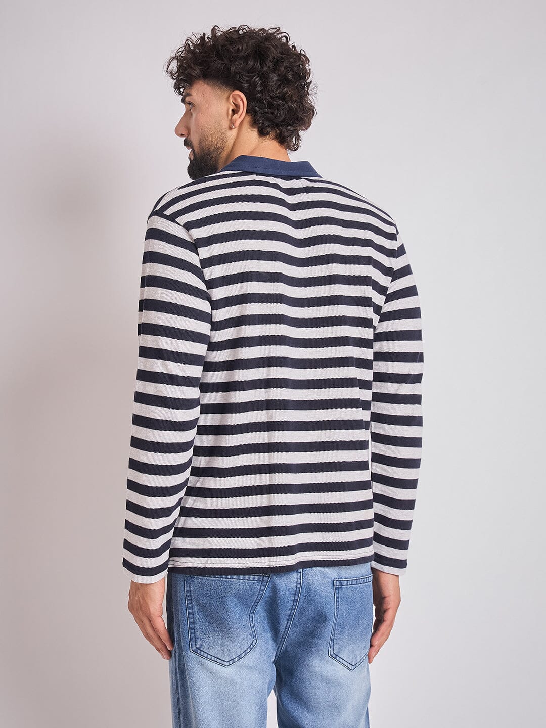 Sailor Stripes Longsleeve Polo Tshirt