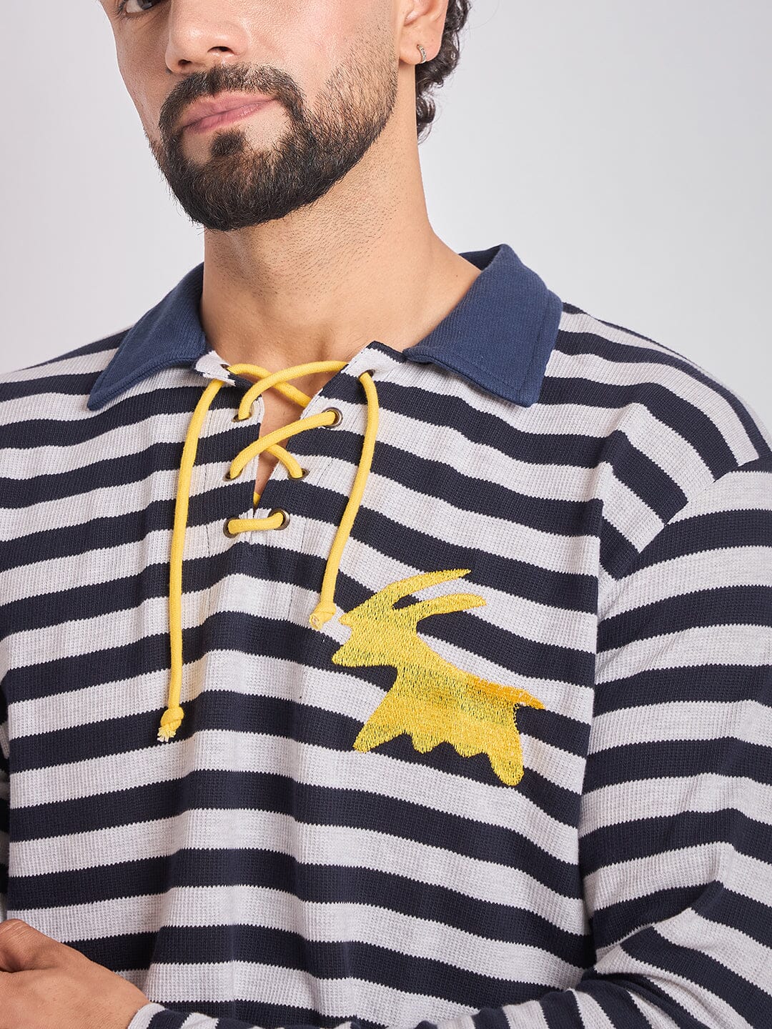 Sailor Stripes Longsleeve Polo Tshirt