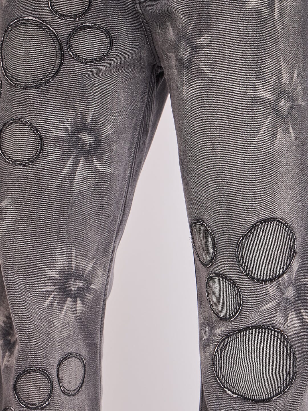 Black Oxygen Bubble Washed Denim