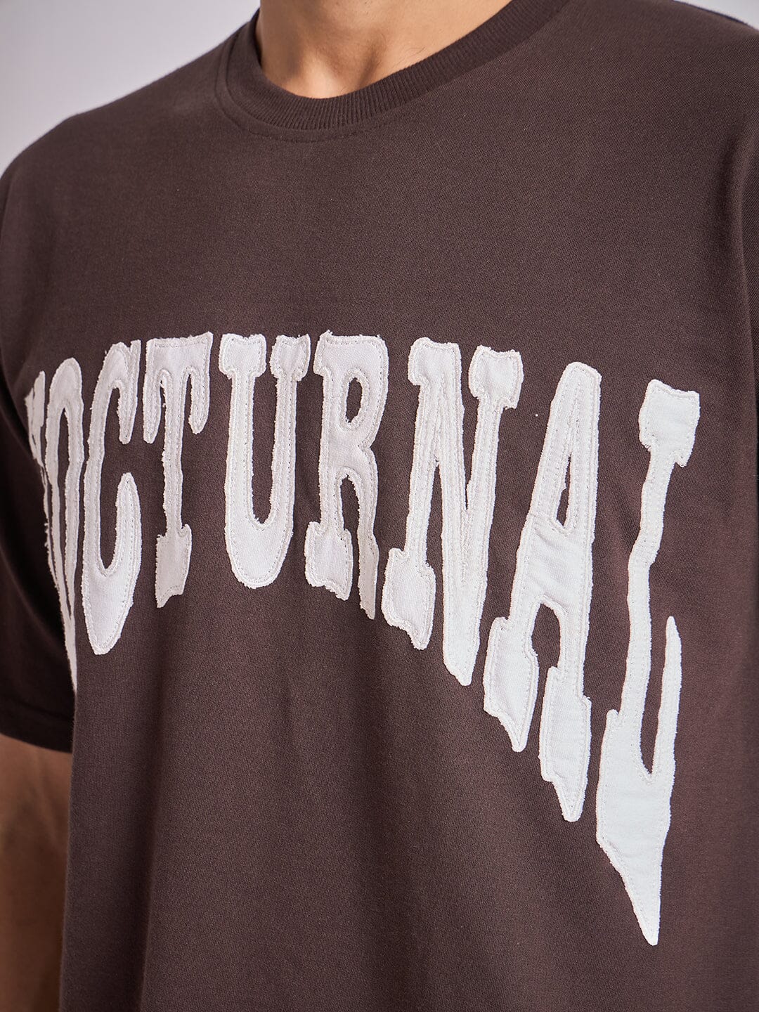 Brown Nocturnal Oversized Tshirt