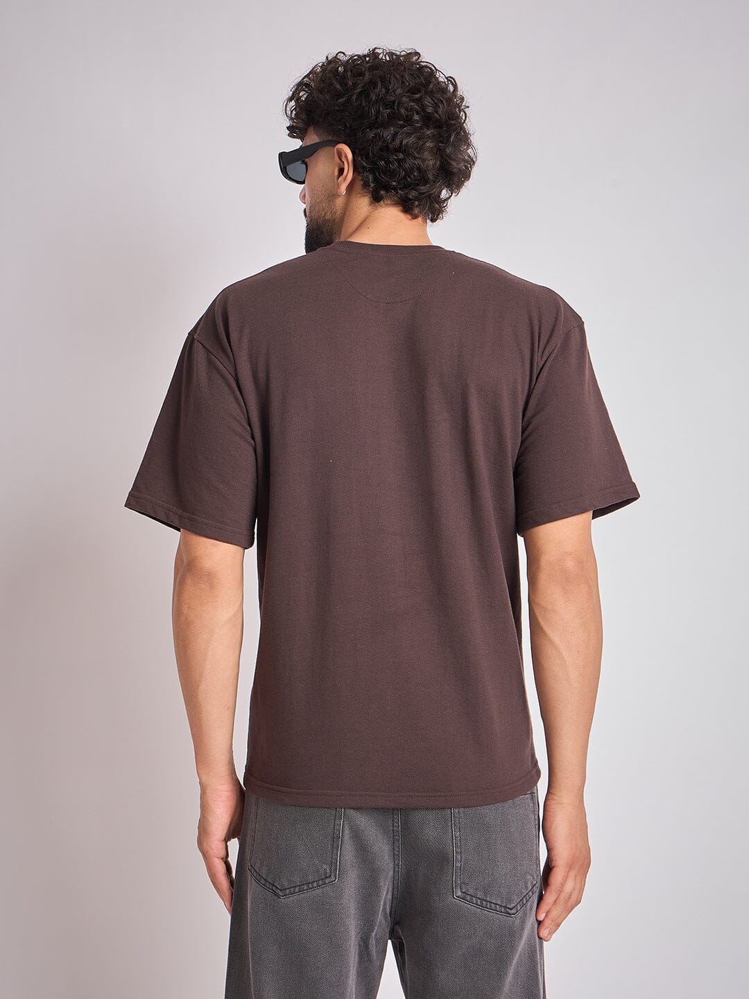 Brown Nocturnal Oversized Tshirt