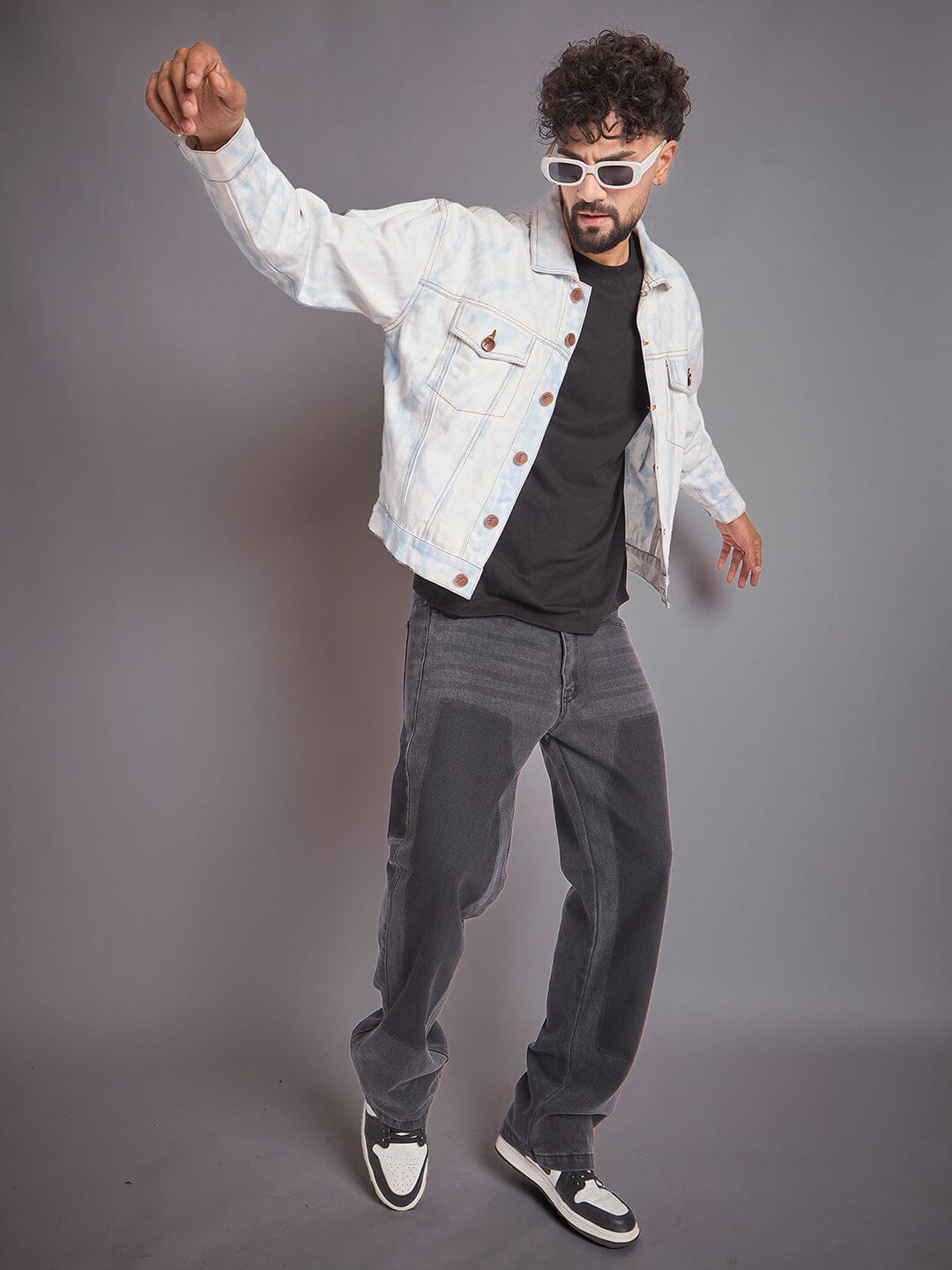 White Vintage Wash Denim Jacket