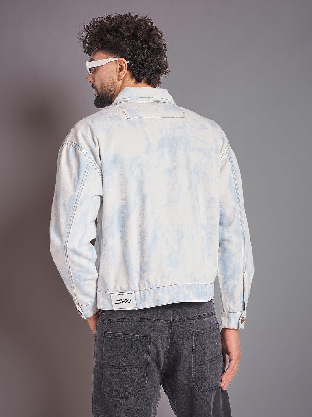White Vintage Wash Denim Jacket