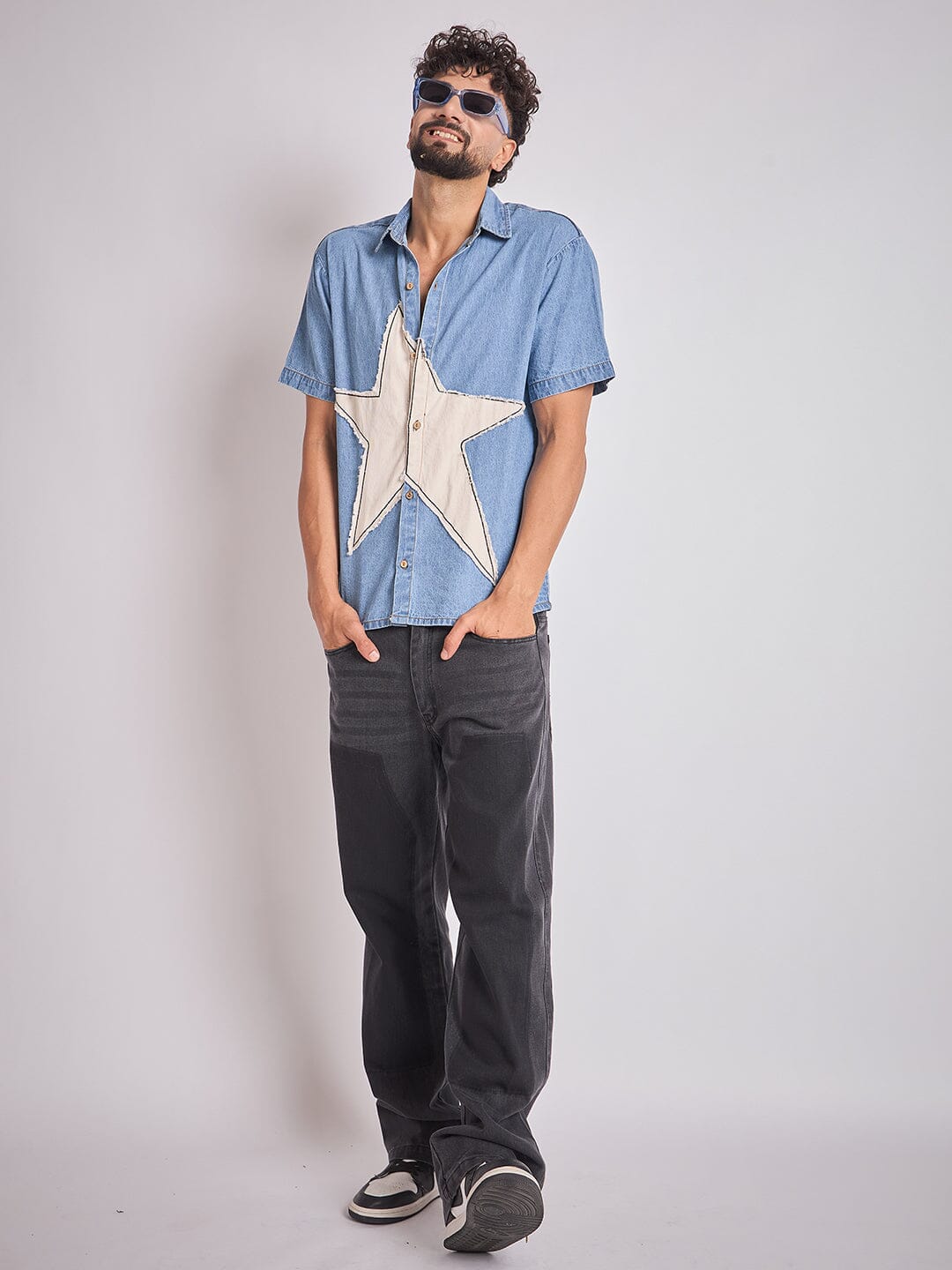 Denim Star Patch Shirt