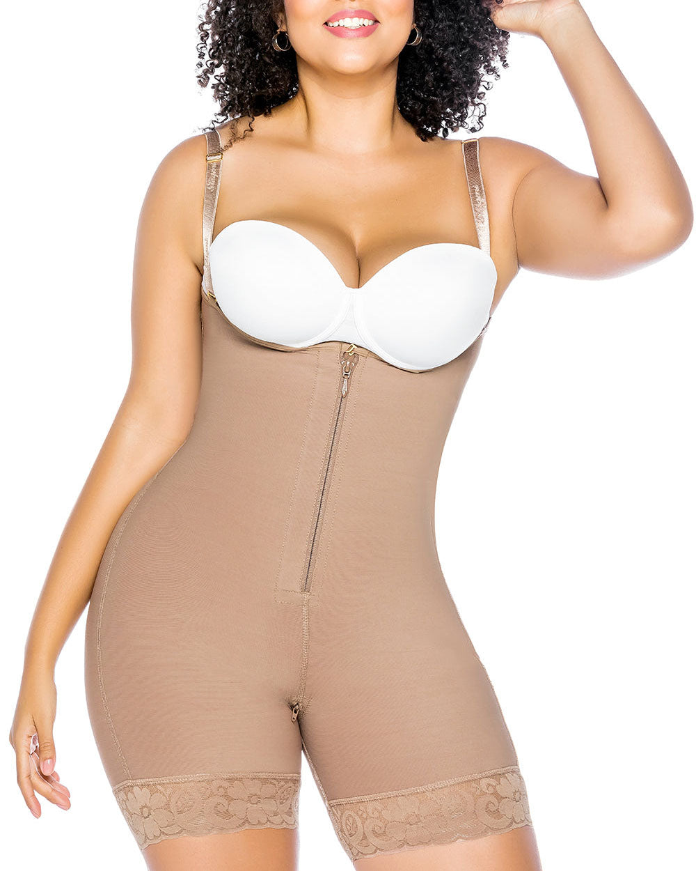 Shapshe® Fajas Colombianas Internal Hooks Invisible Tummy Control Zipper Underbust Shapewear - By Qivii