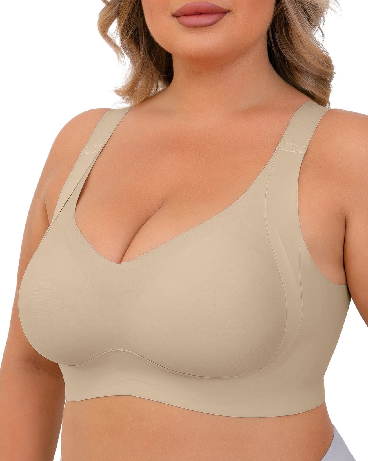 Daily Comfort Wireless Shaper Bra Smooth Full Coverage Support Bra - By Qivii