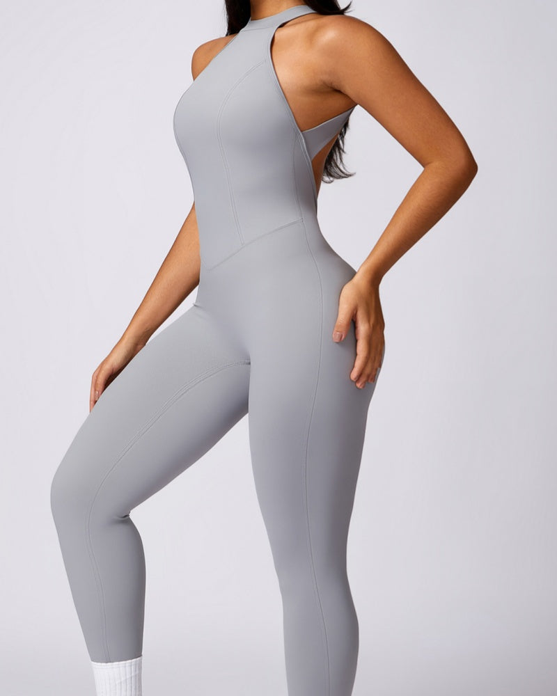 Peach Hip-lifting and Beautiful Back Quick-drying Yoga Jumpsuit - By Qivii