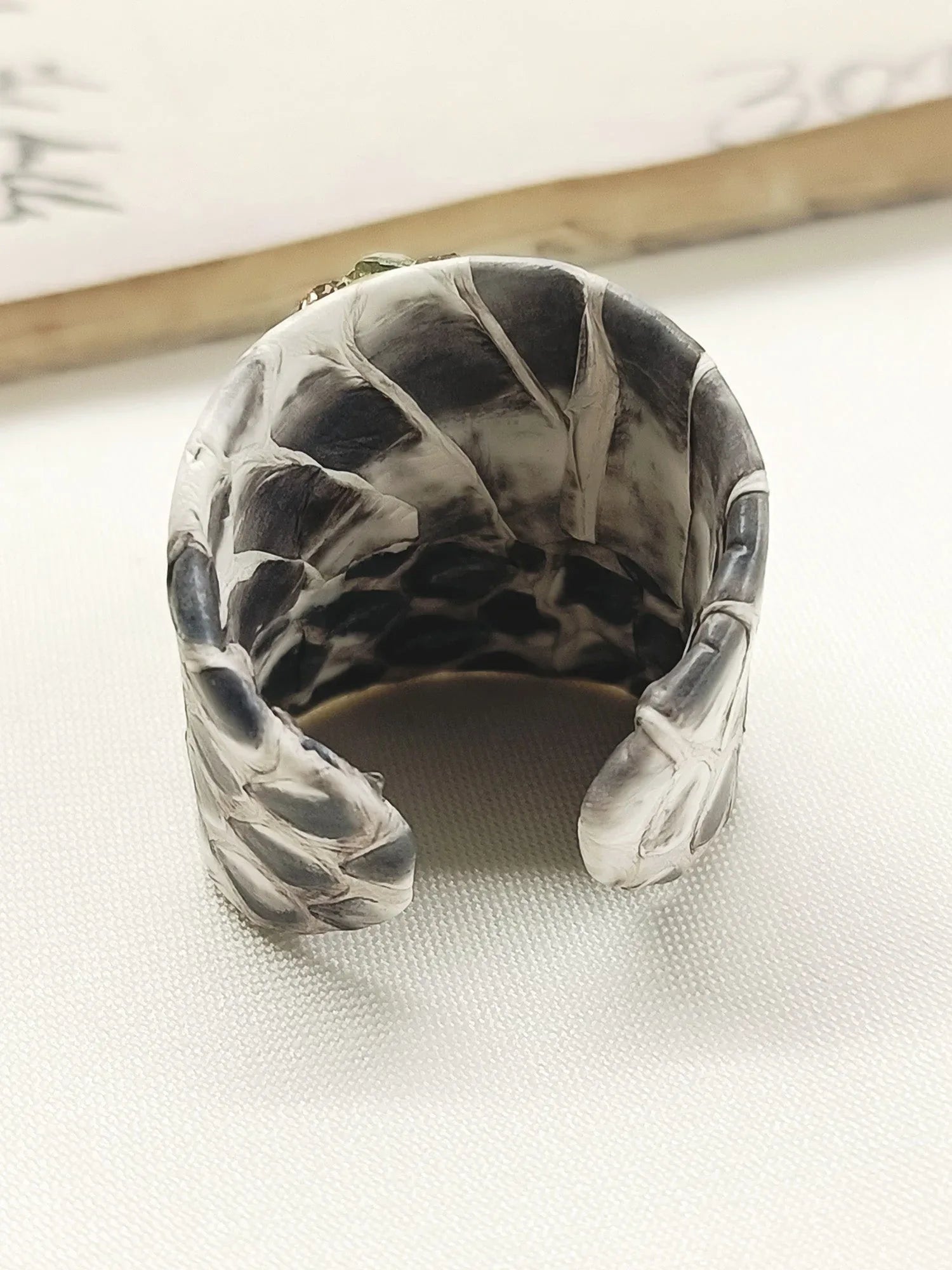 Chitra White Western Finger Ring