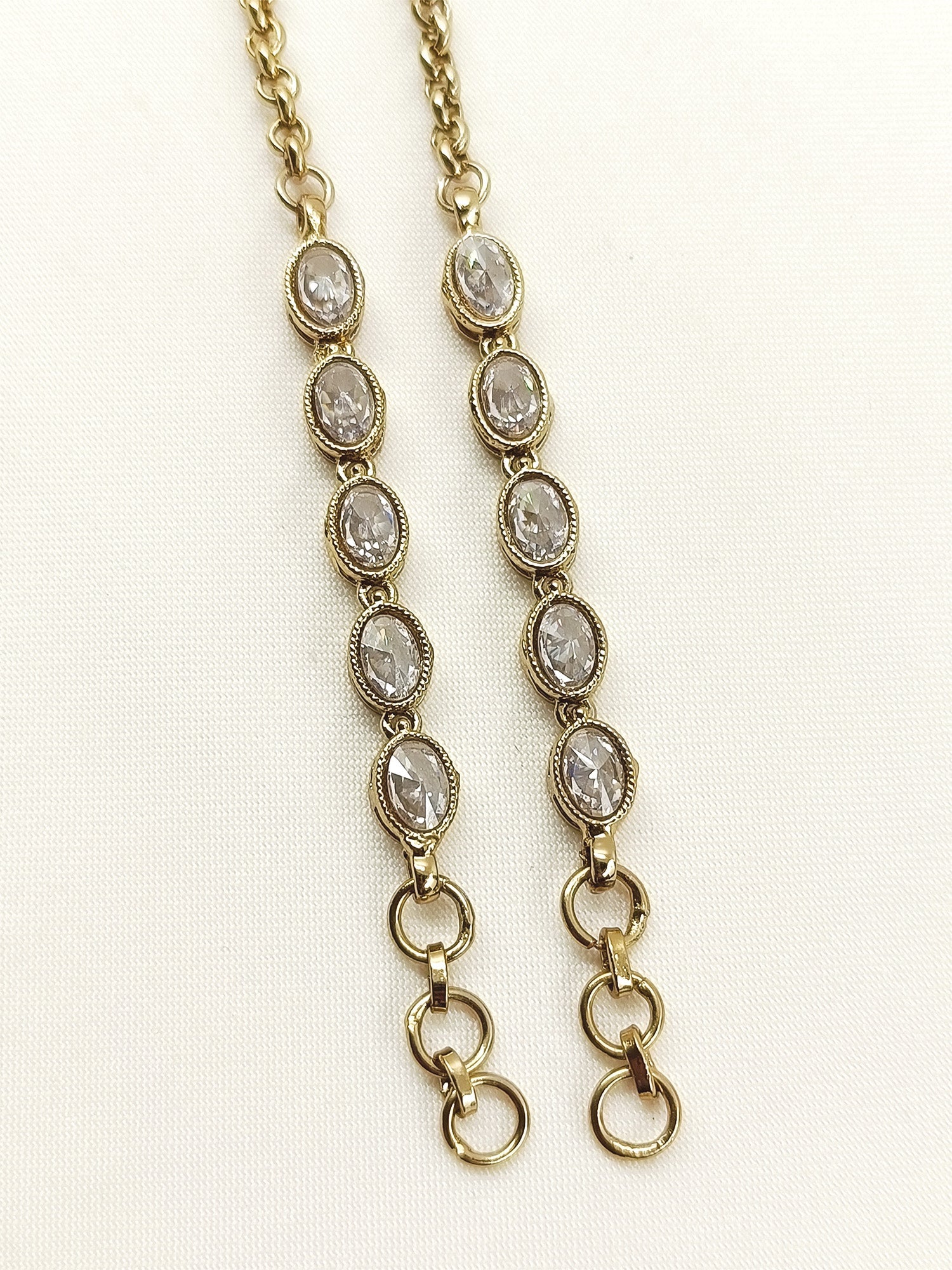 Rati Copper Polki Traditional Ear Chain