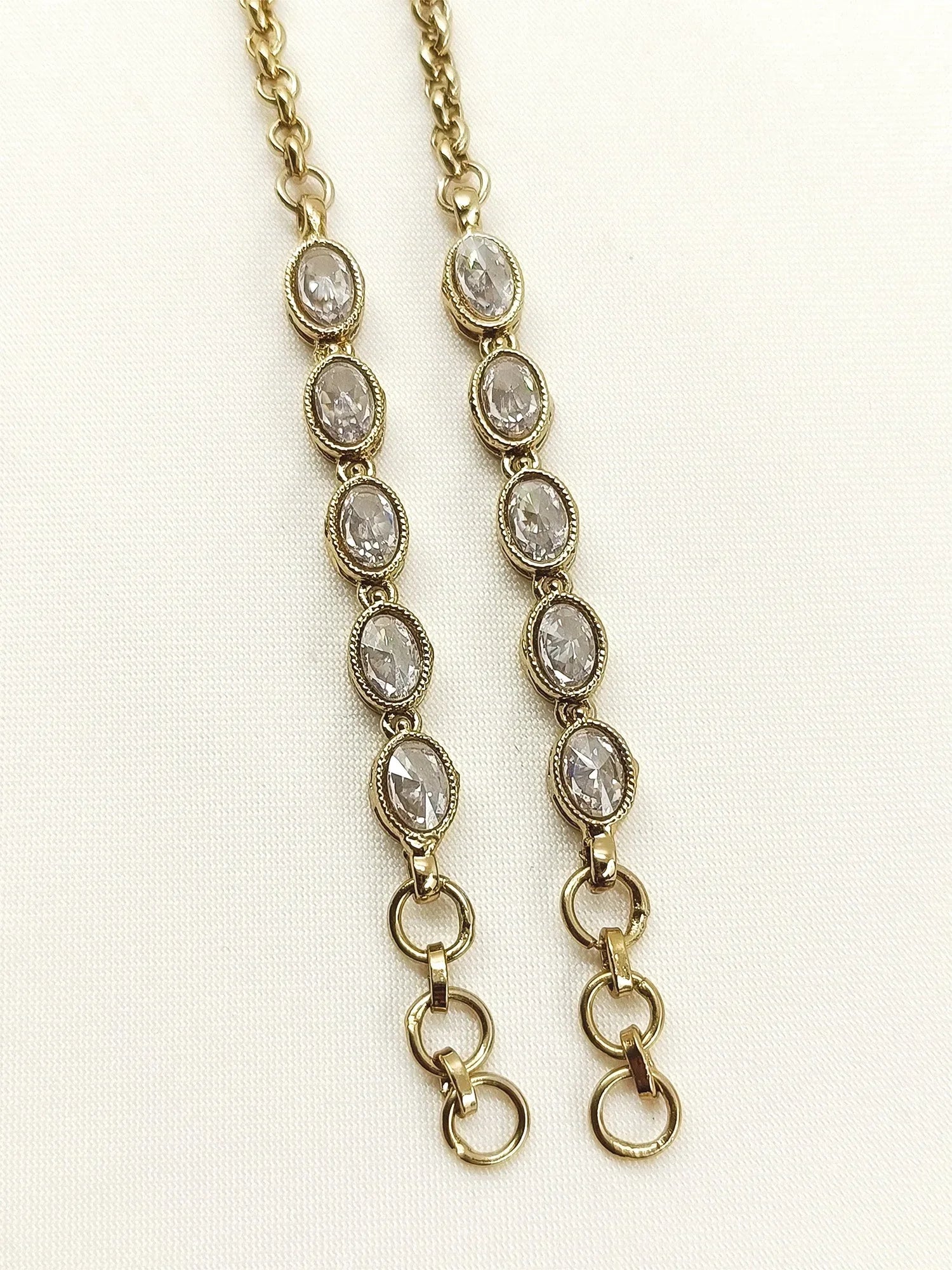Rati Copper Polki Traditional Ear Chain