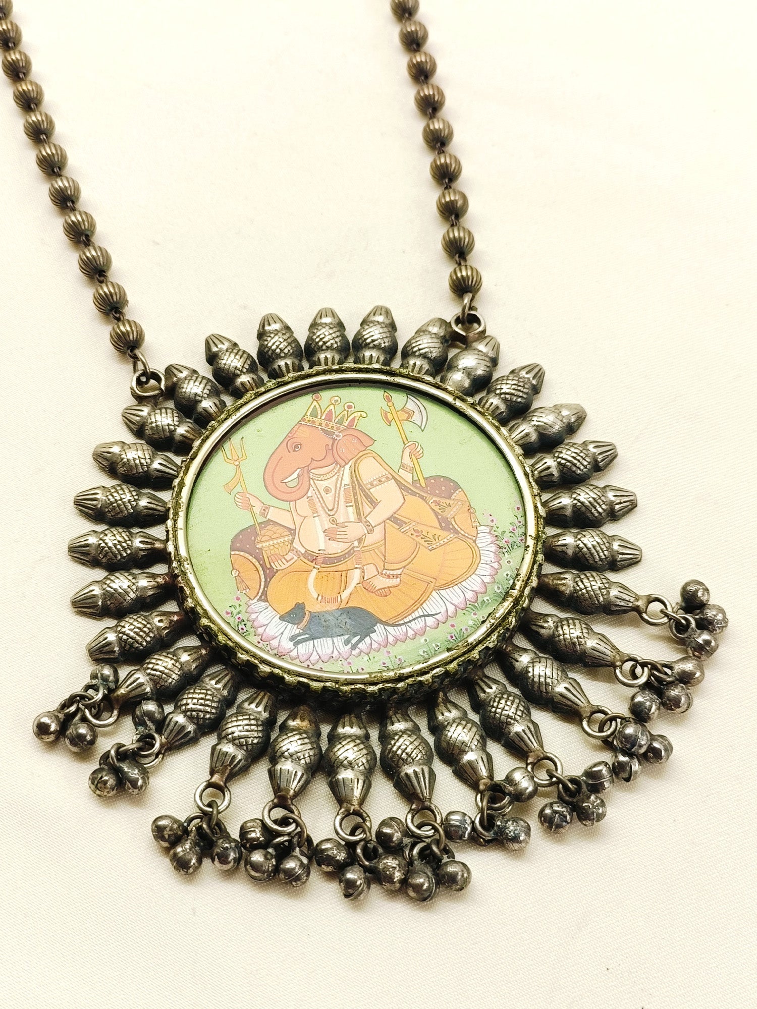 Trivia Multi Colour Oxidized Neckpiece