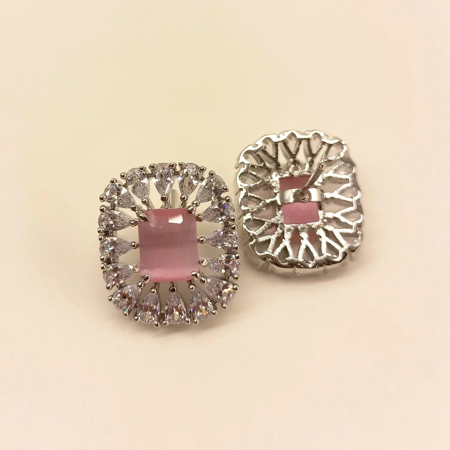 Ramani American Diamond Baby Pink Tops