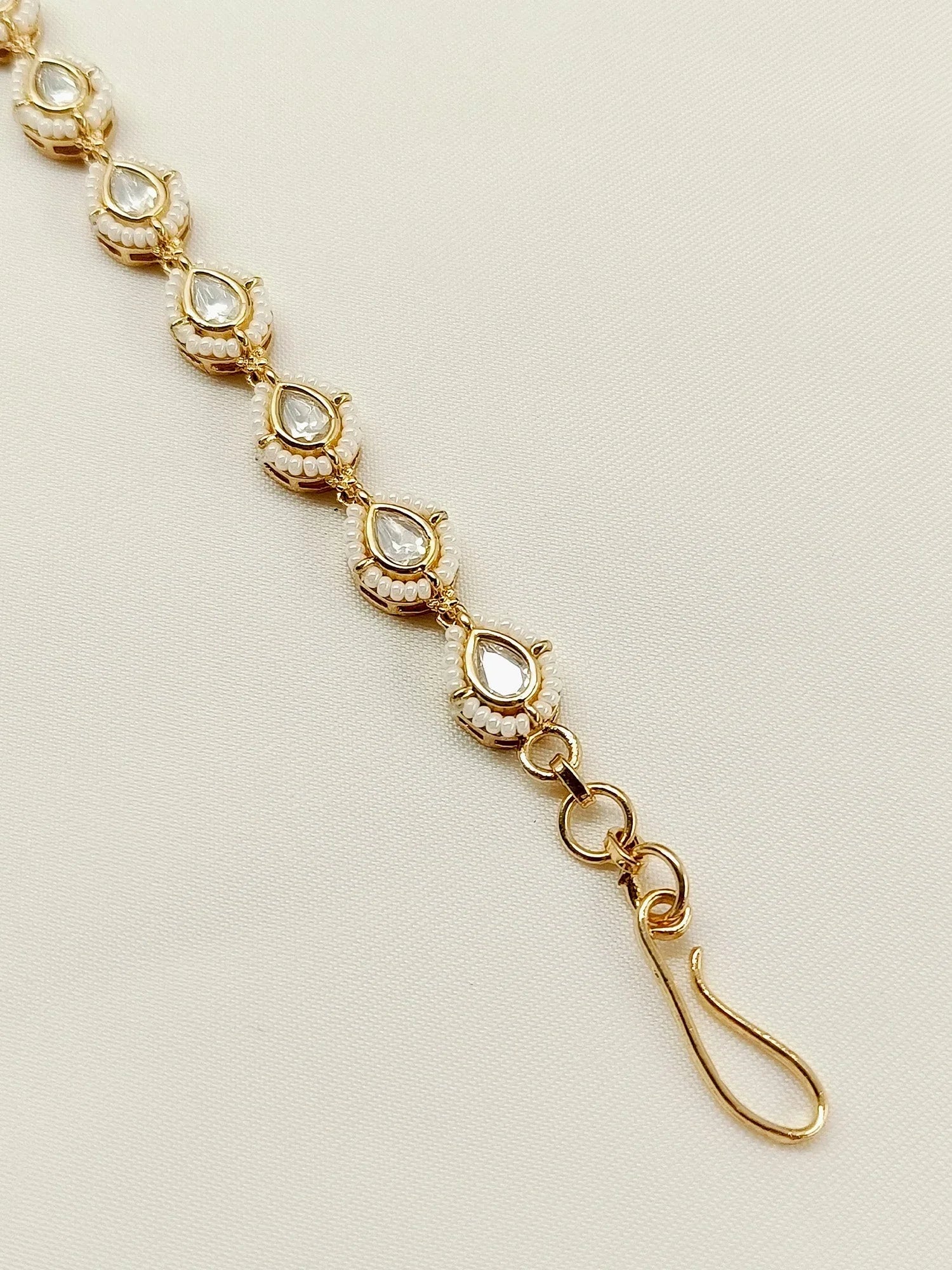 Karnika White Kundan Sheeshpatti