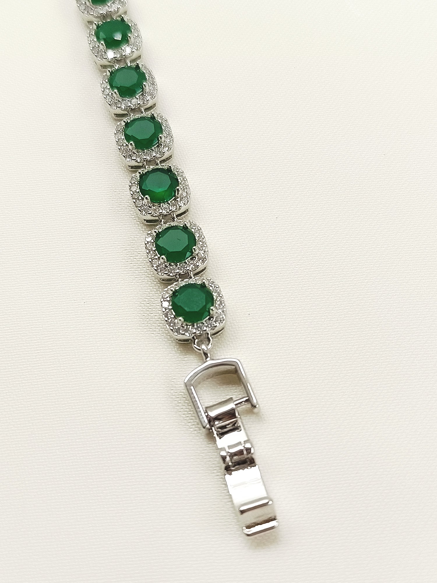 Chaitanya Green American Diamond Bracelet