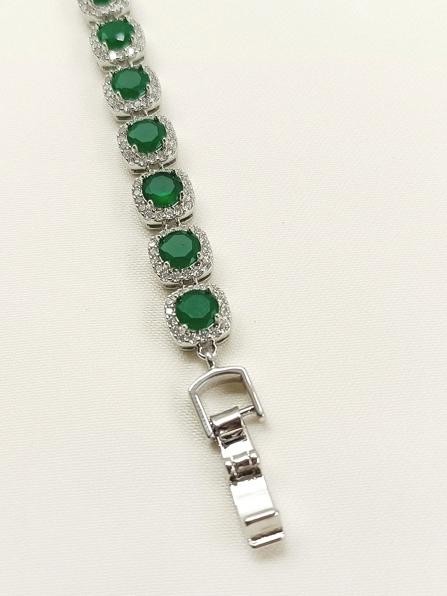 Chaitanya Green American Diamond Bracelet