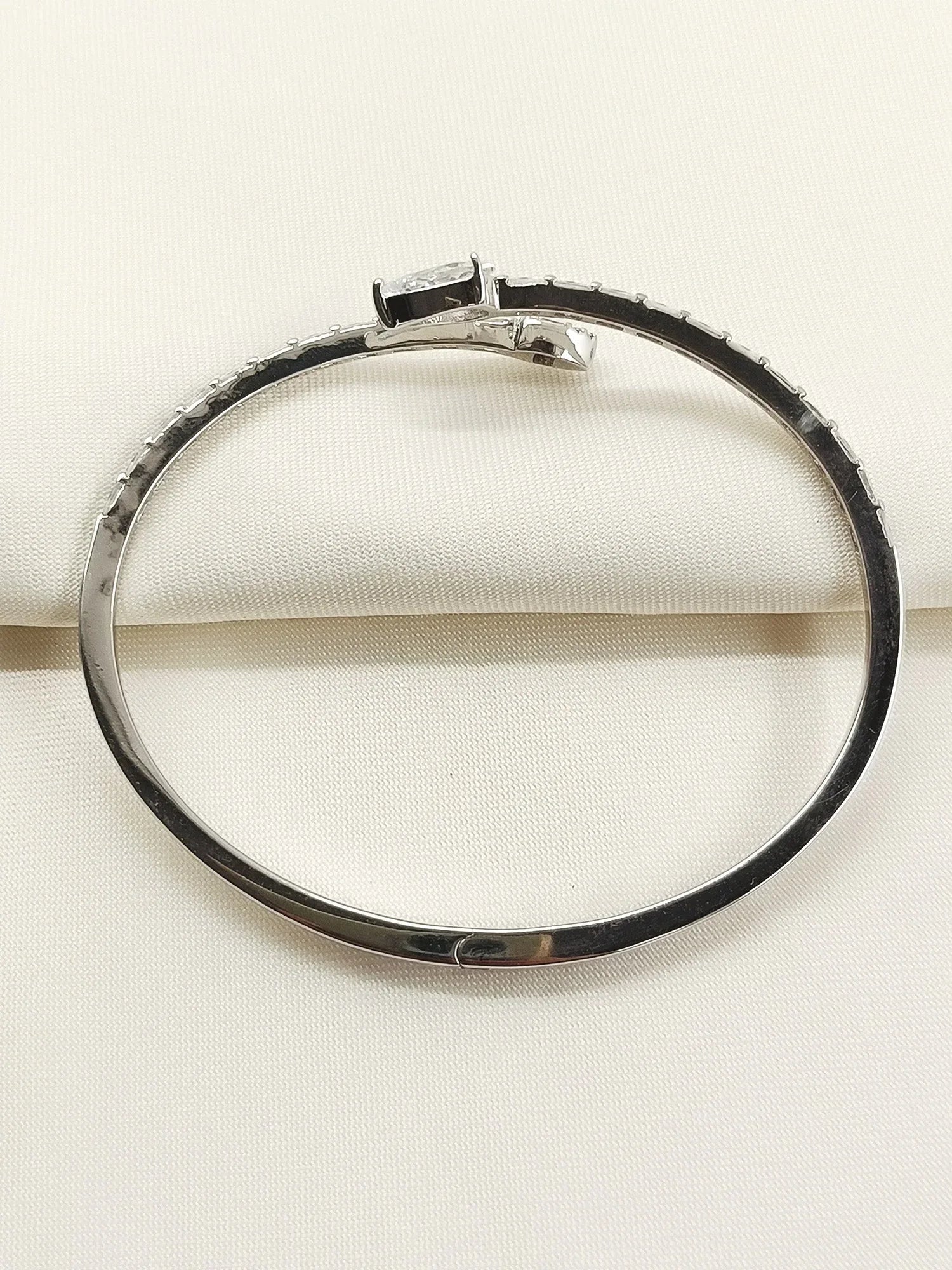 Adrika White American Diamond Bracelet