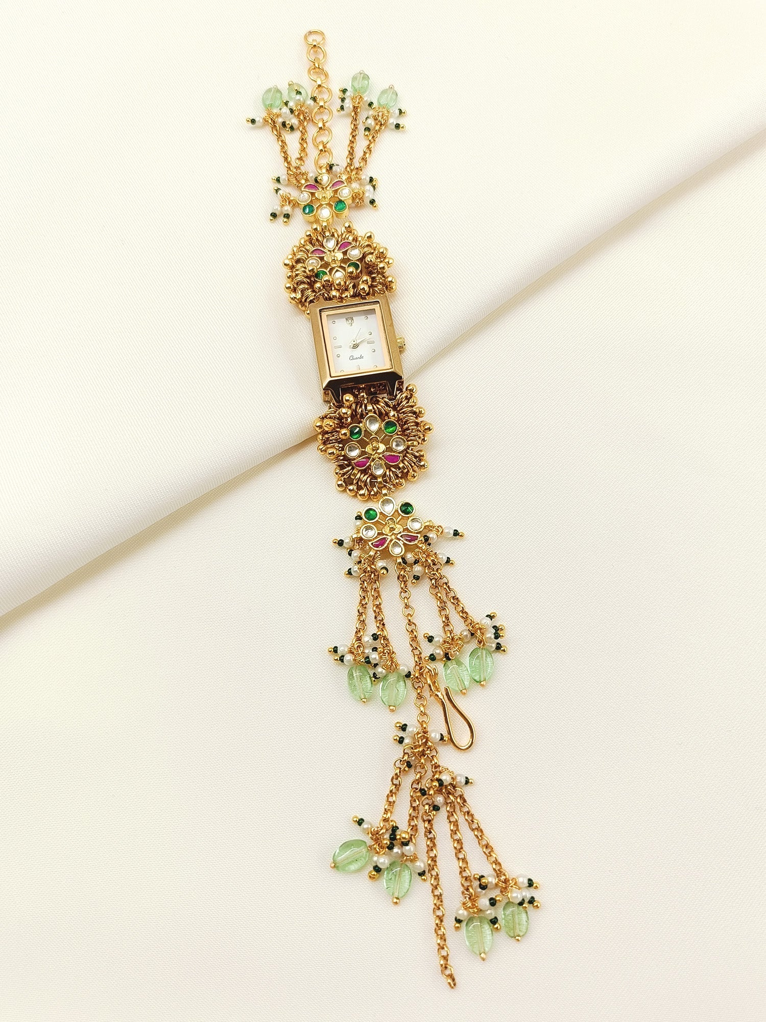 Deepti's Paachi Kundan Watch.