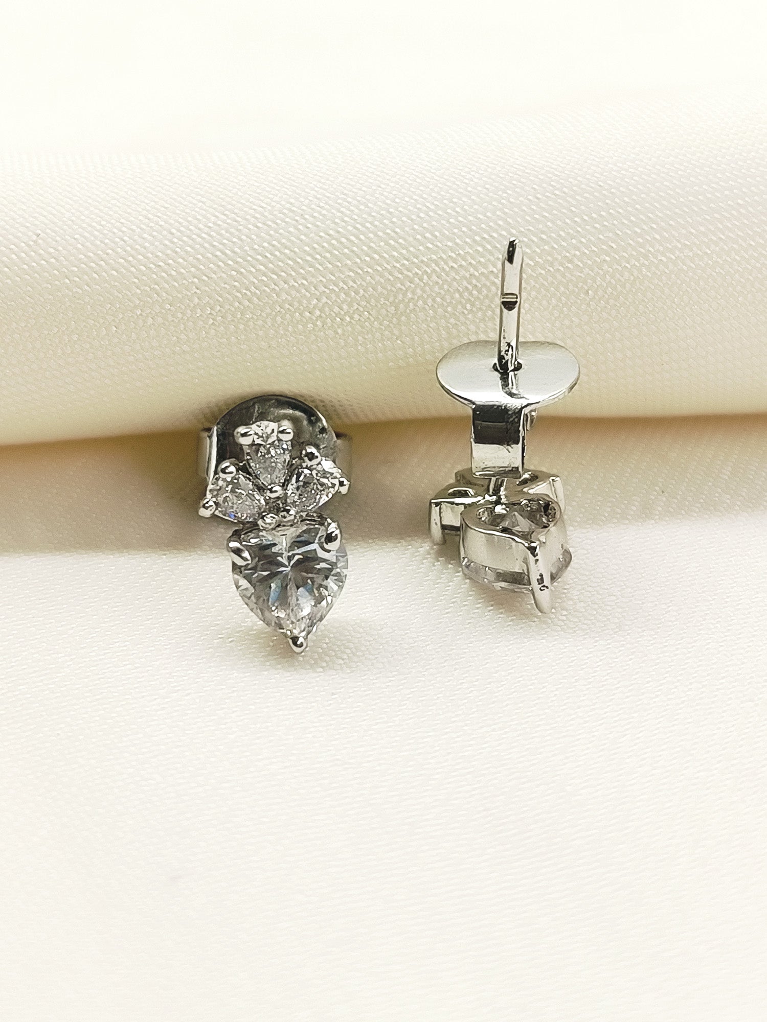 Nayanika 92.5 Silver Swarovski Stone Tops