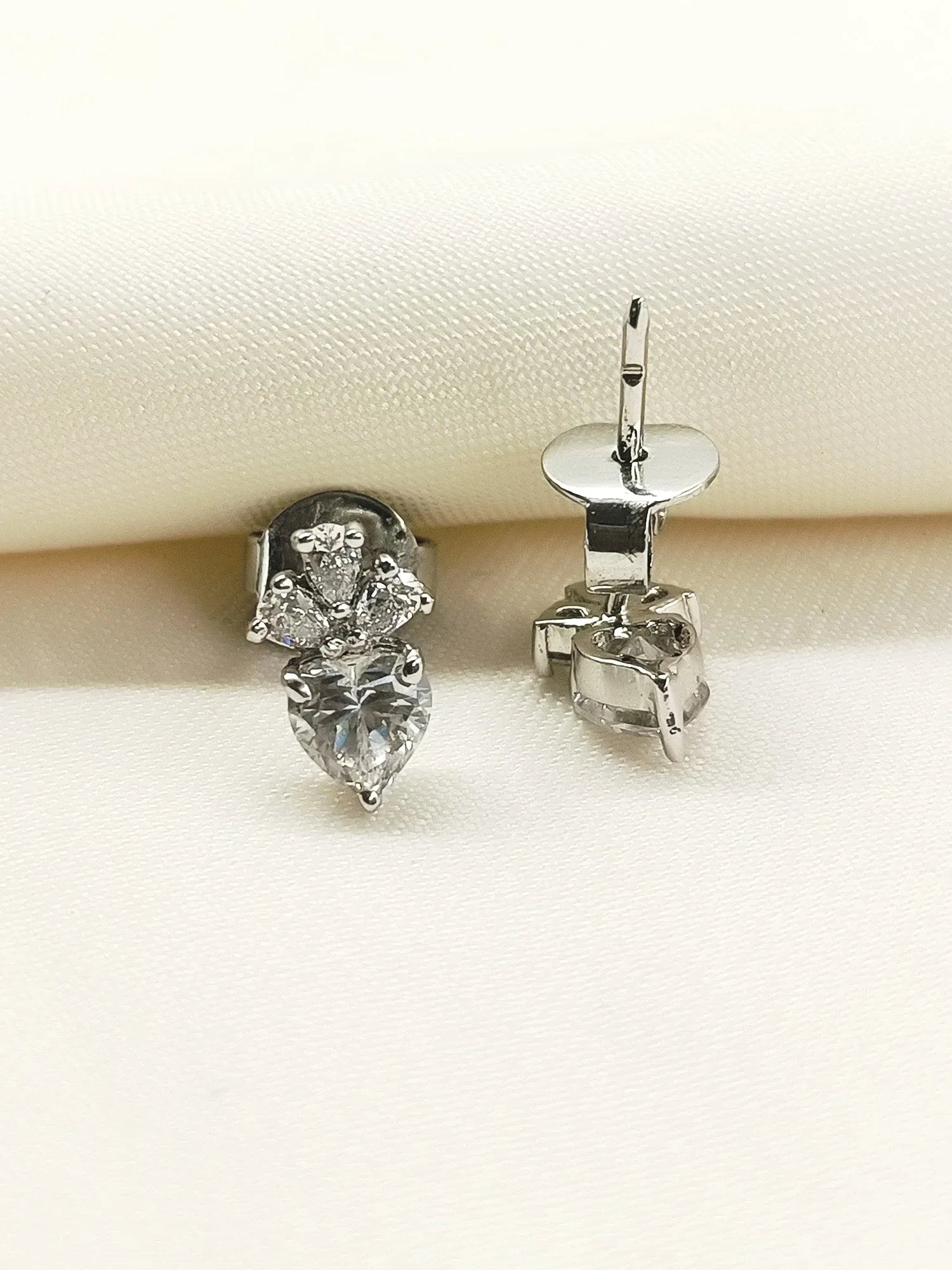 Nayanika 92.5 Silver Swarovski Stone Tops