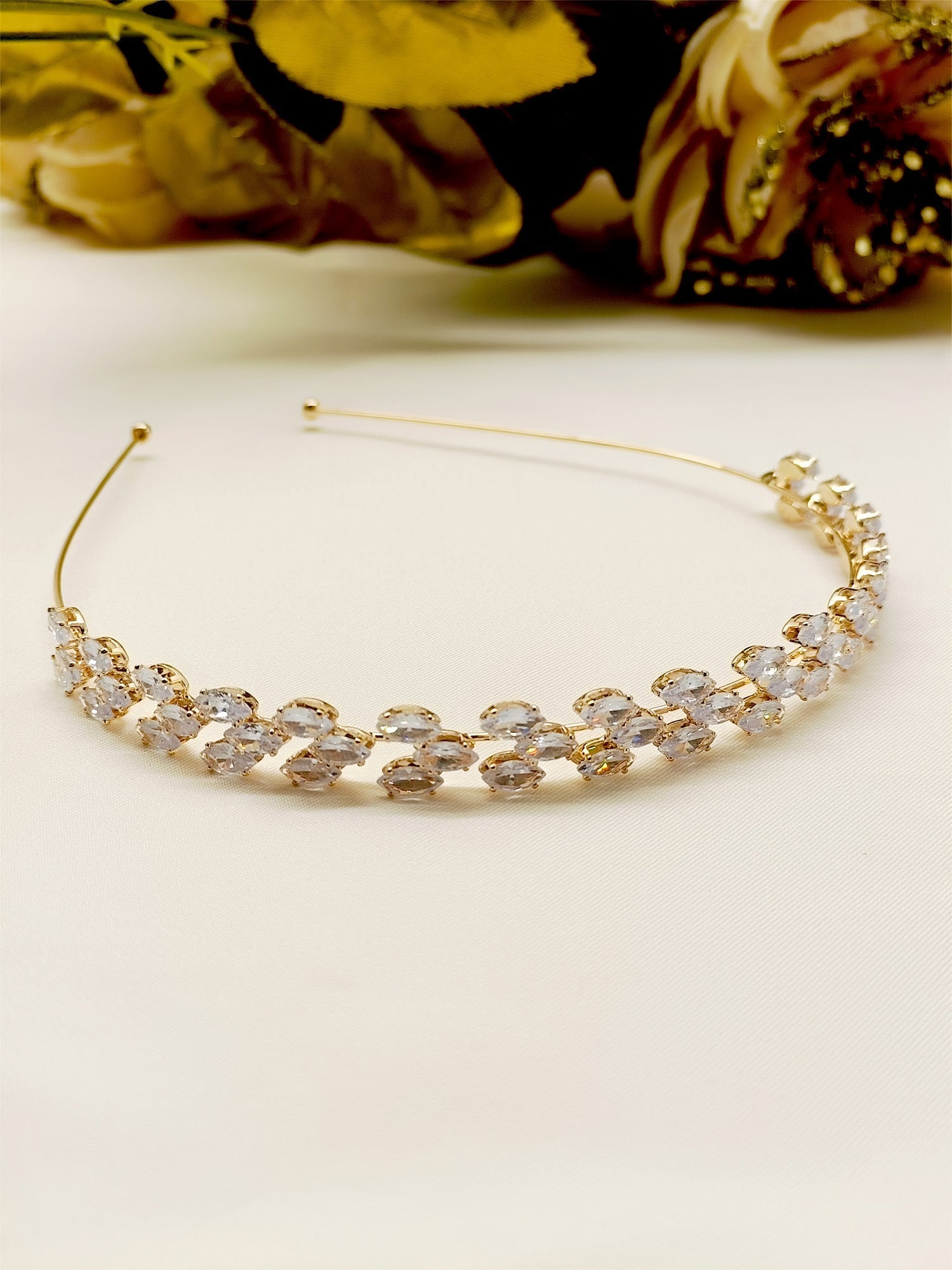 Tanya American Diamond Hair Band - qivii