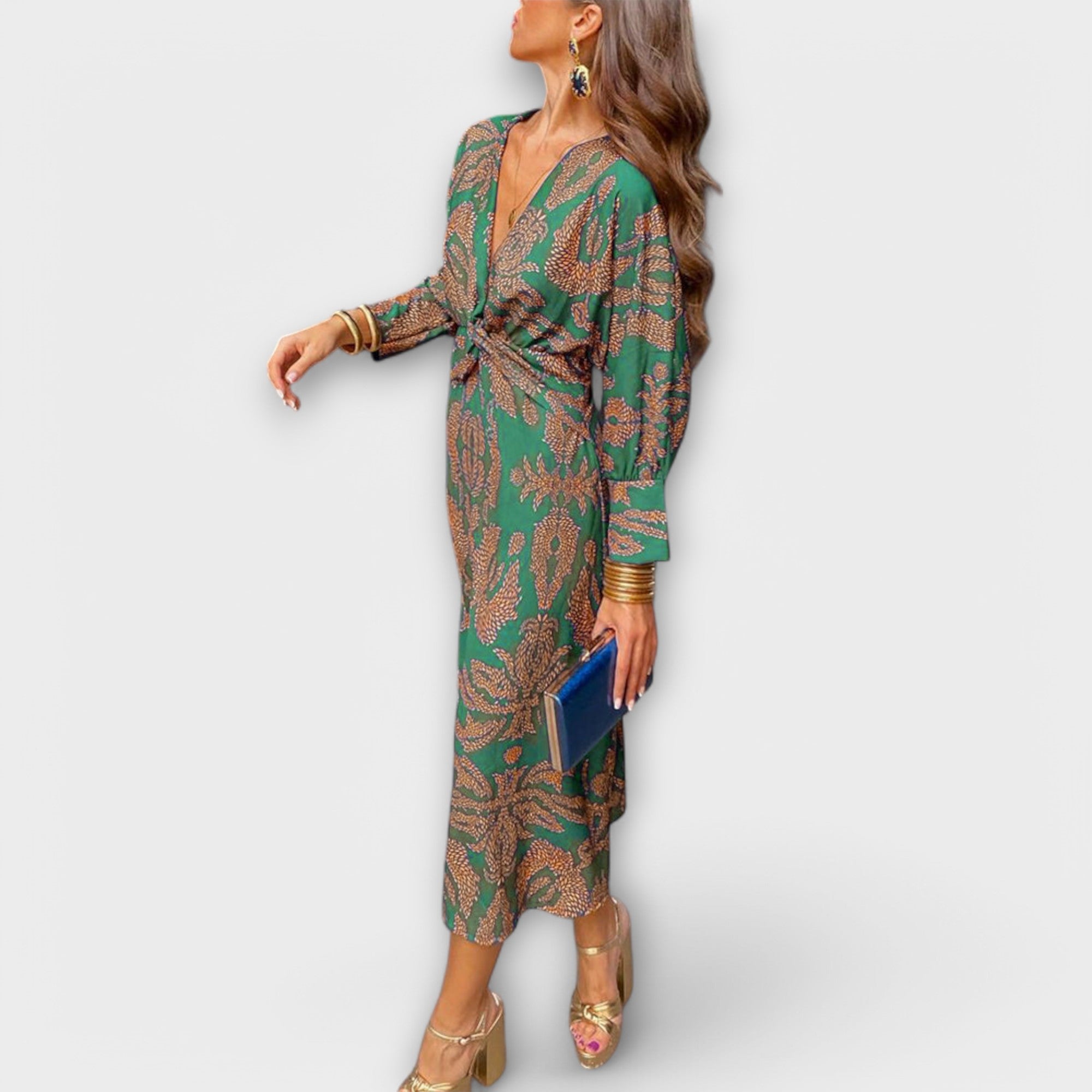 Oriana - Elegante jurk met lange mouwen - By Qivii