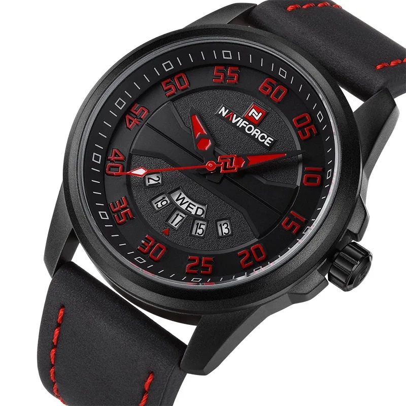 Kwarts Horloge met Leren Band - By Qivii