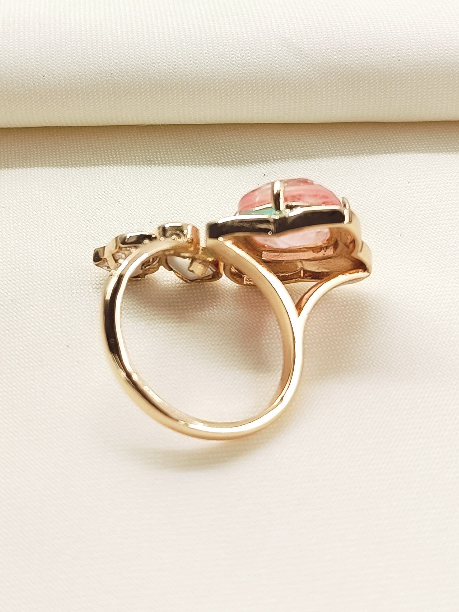 Anamika Multi Colour Kundan Finger Ring