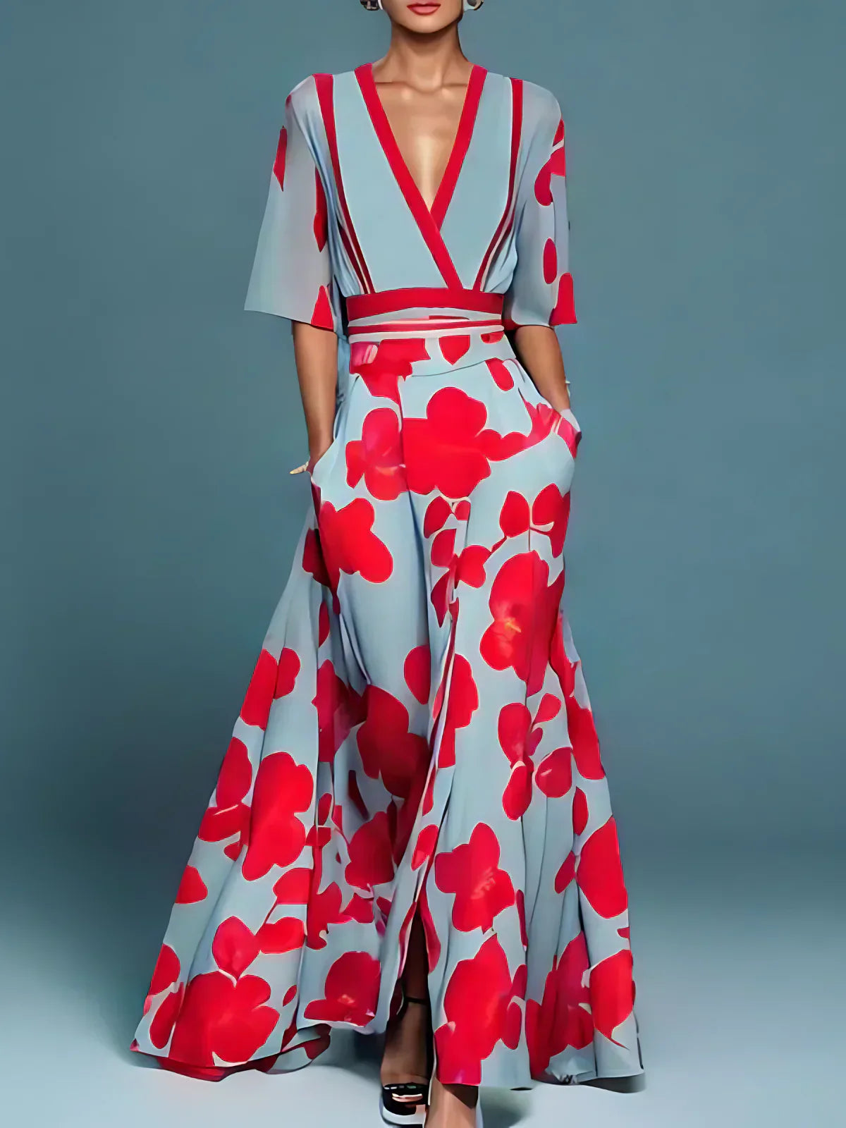 Sofia | Elegante Bloemenjurk - By Qivii