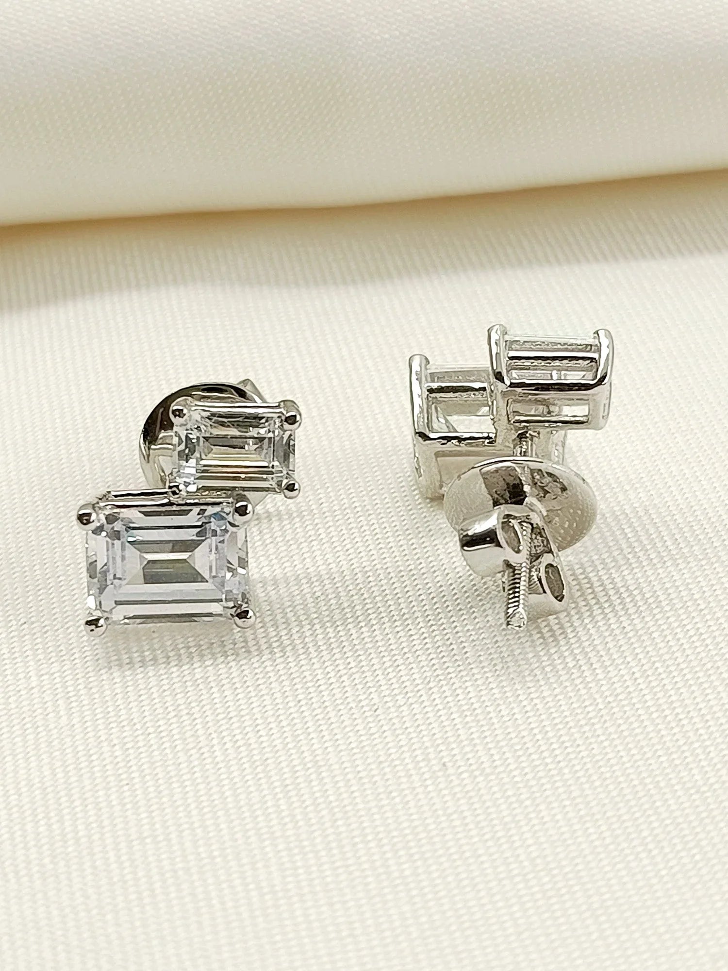 Haya 92.5 Silver Swarovski Stone Tops