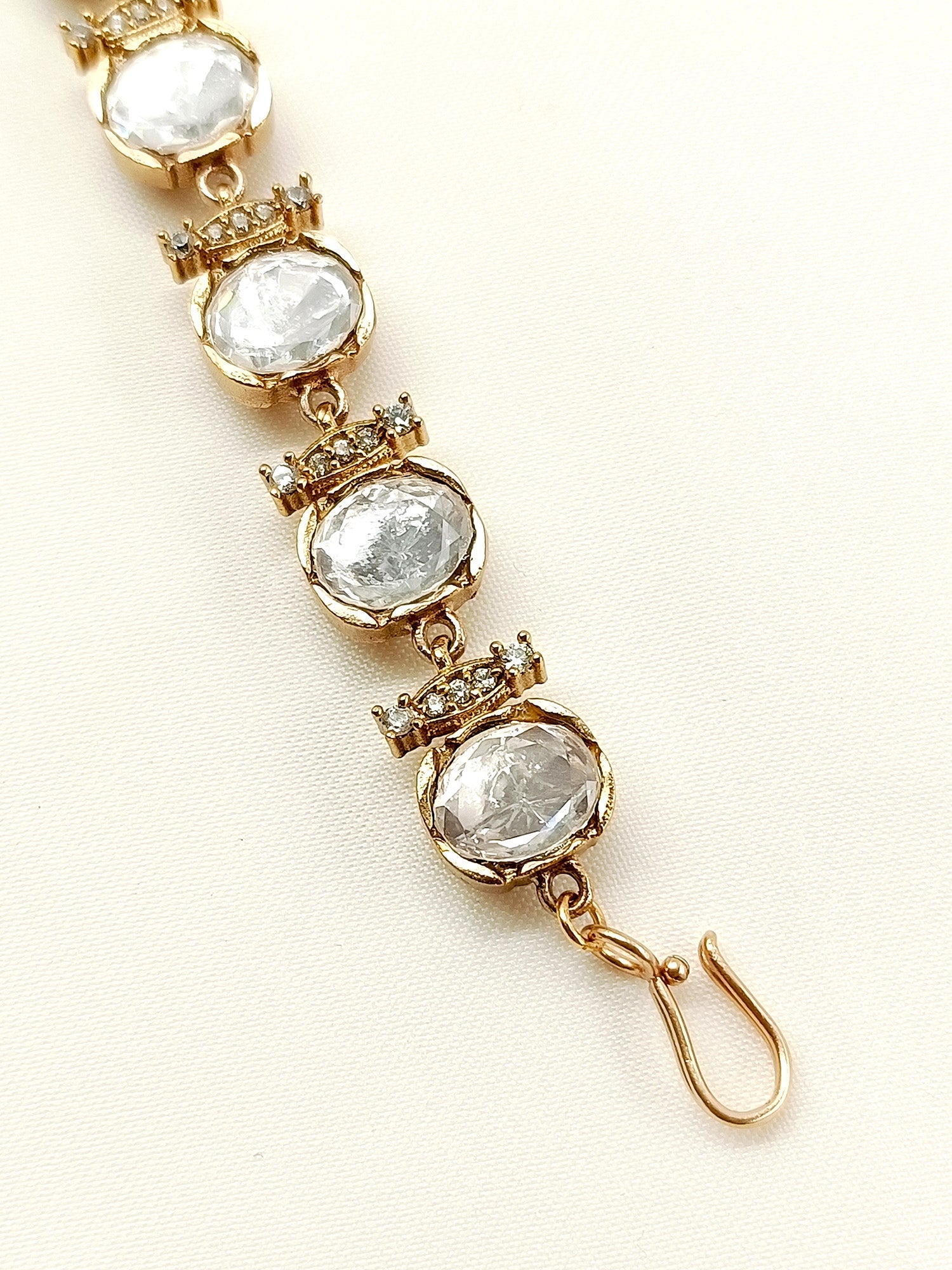 Kaya White Kundan Bracelet