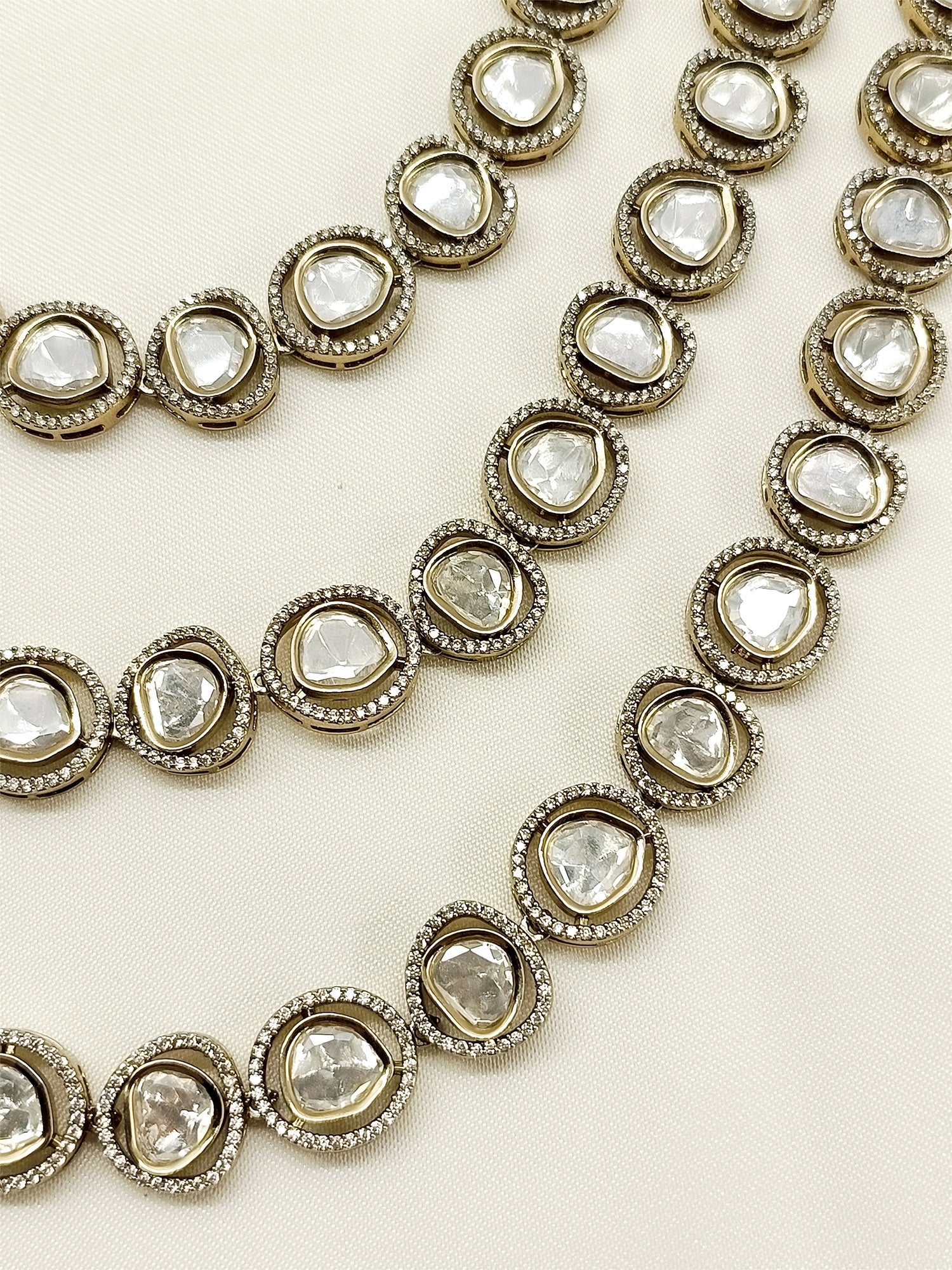 Priyansh White Groom Kundan Neckpiece