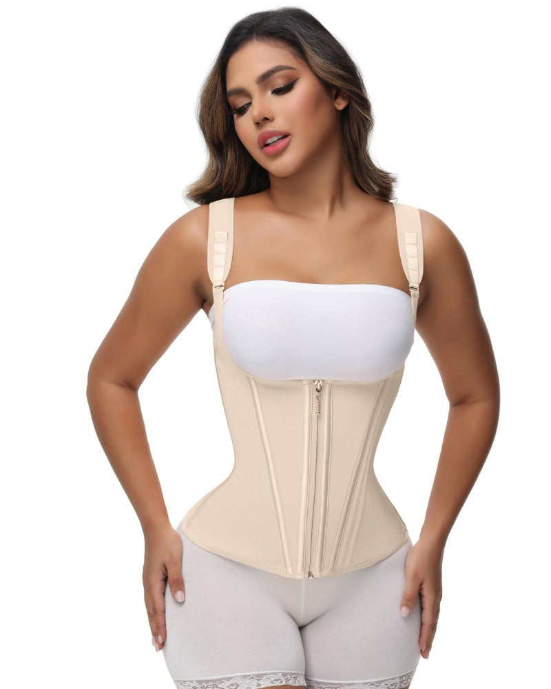 Shapshe® Fajas Colombianas Steel Boned Tummy Control Waist Trainer - By Qivii