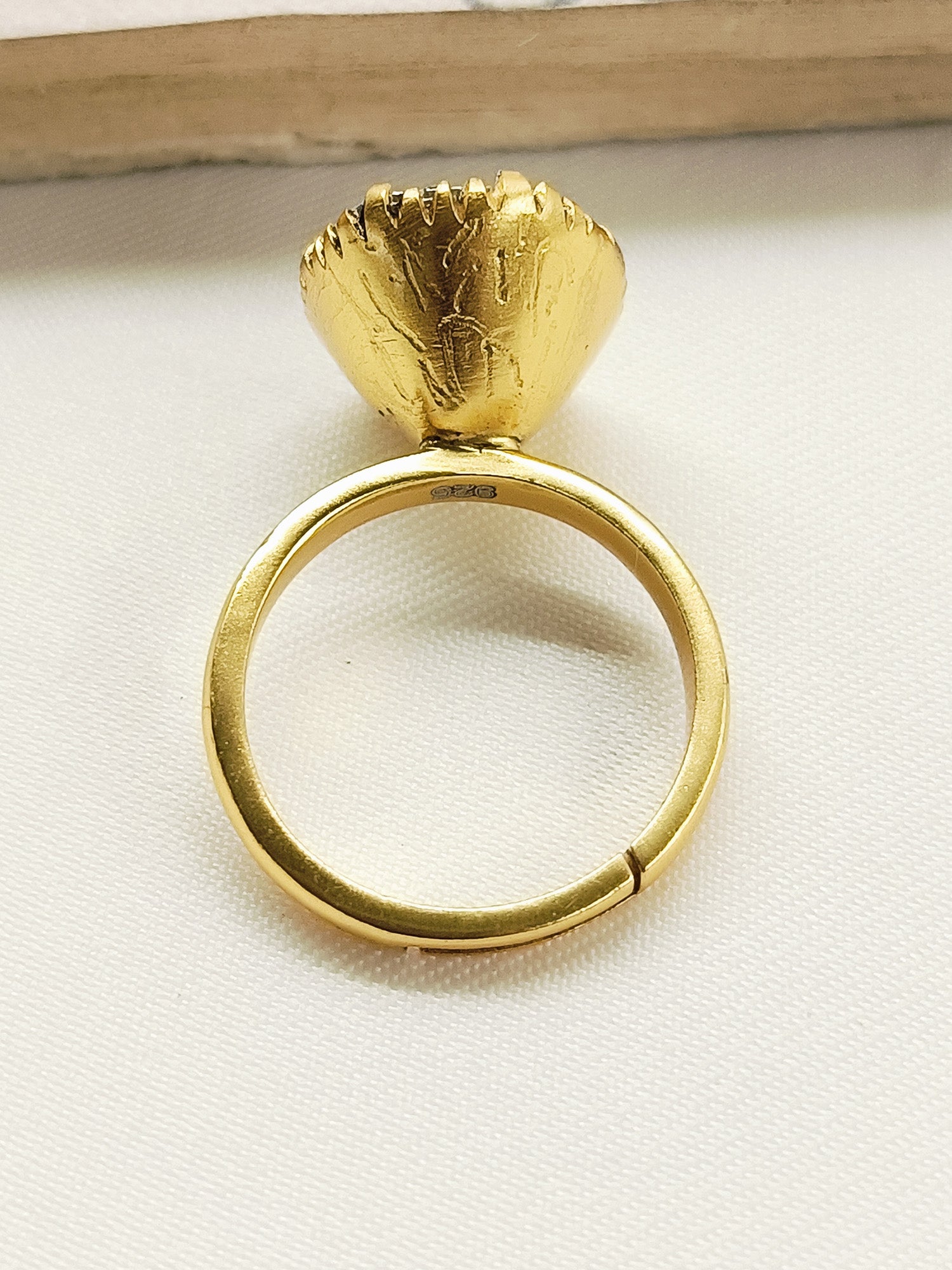 Amrita 92.5 Silver Moissonite Finger Ring