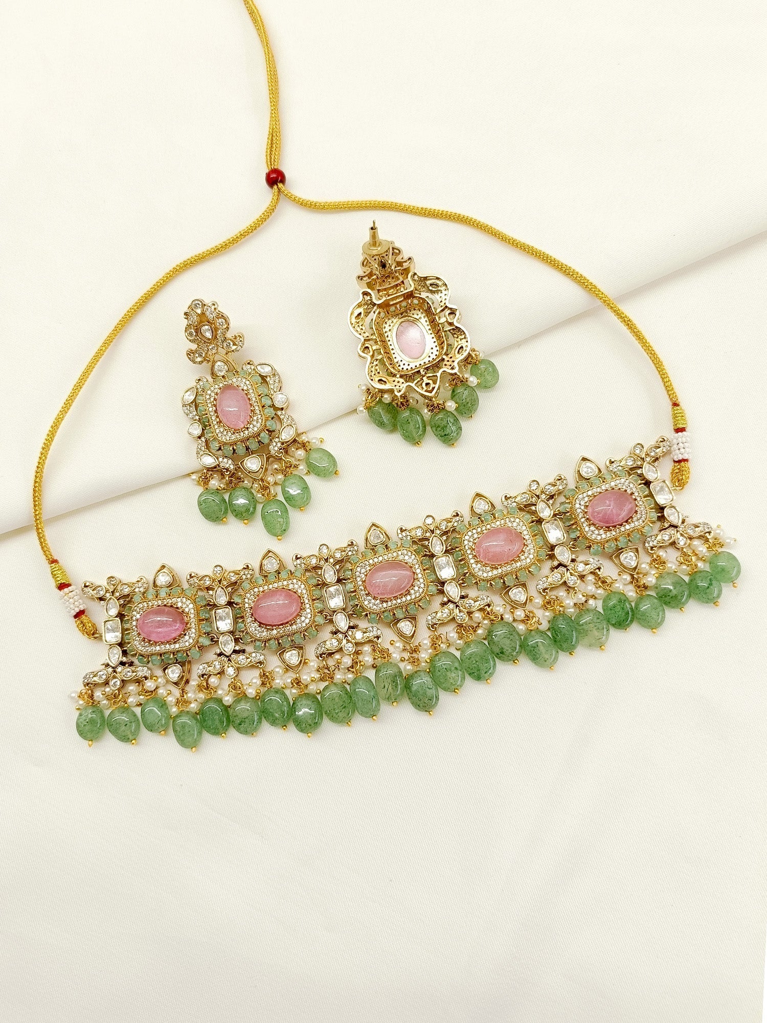 Jamuna P&G Kundan Choker Set - qivii