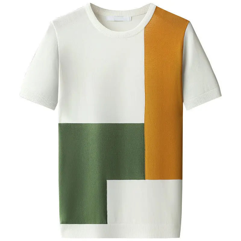 Bauhaus-geïnspireerd Kleurblok Shirt - By Qivii