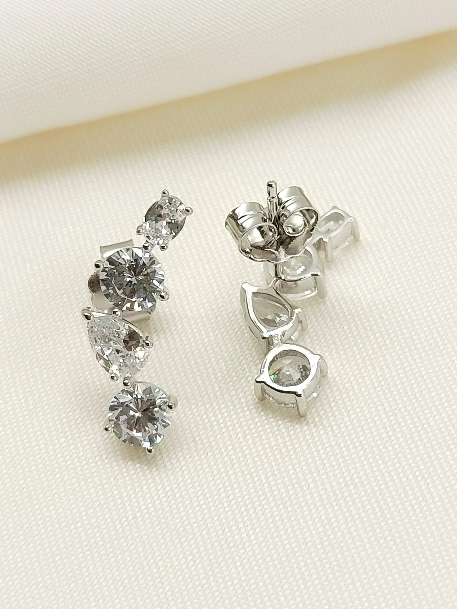 Pankhuri 92.5 Silver Swarovski Stone Tops