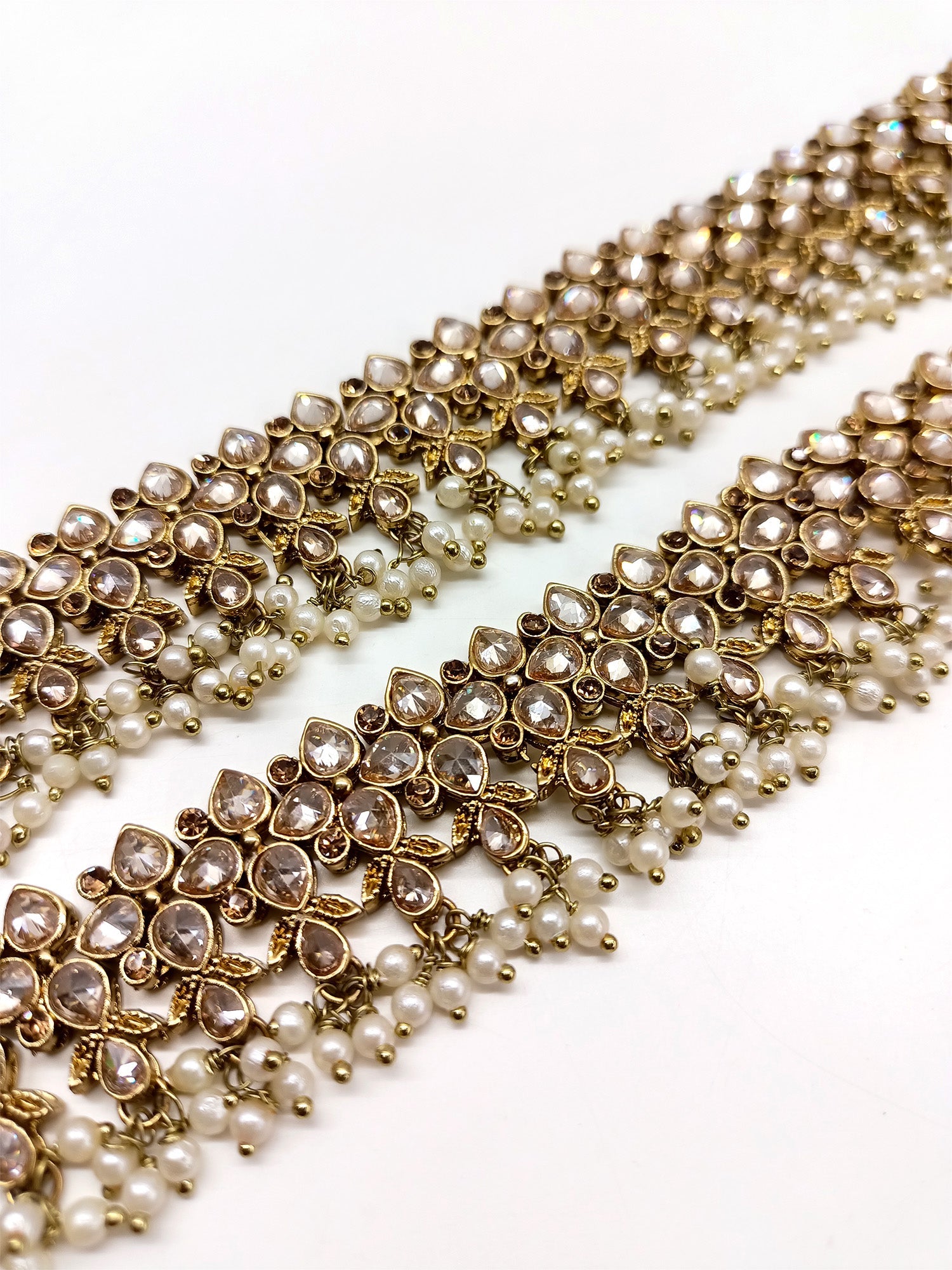 Manjusri Copper Polki Anklet