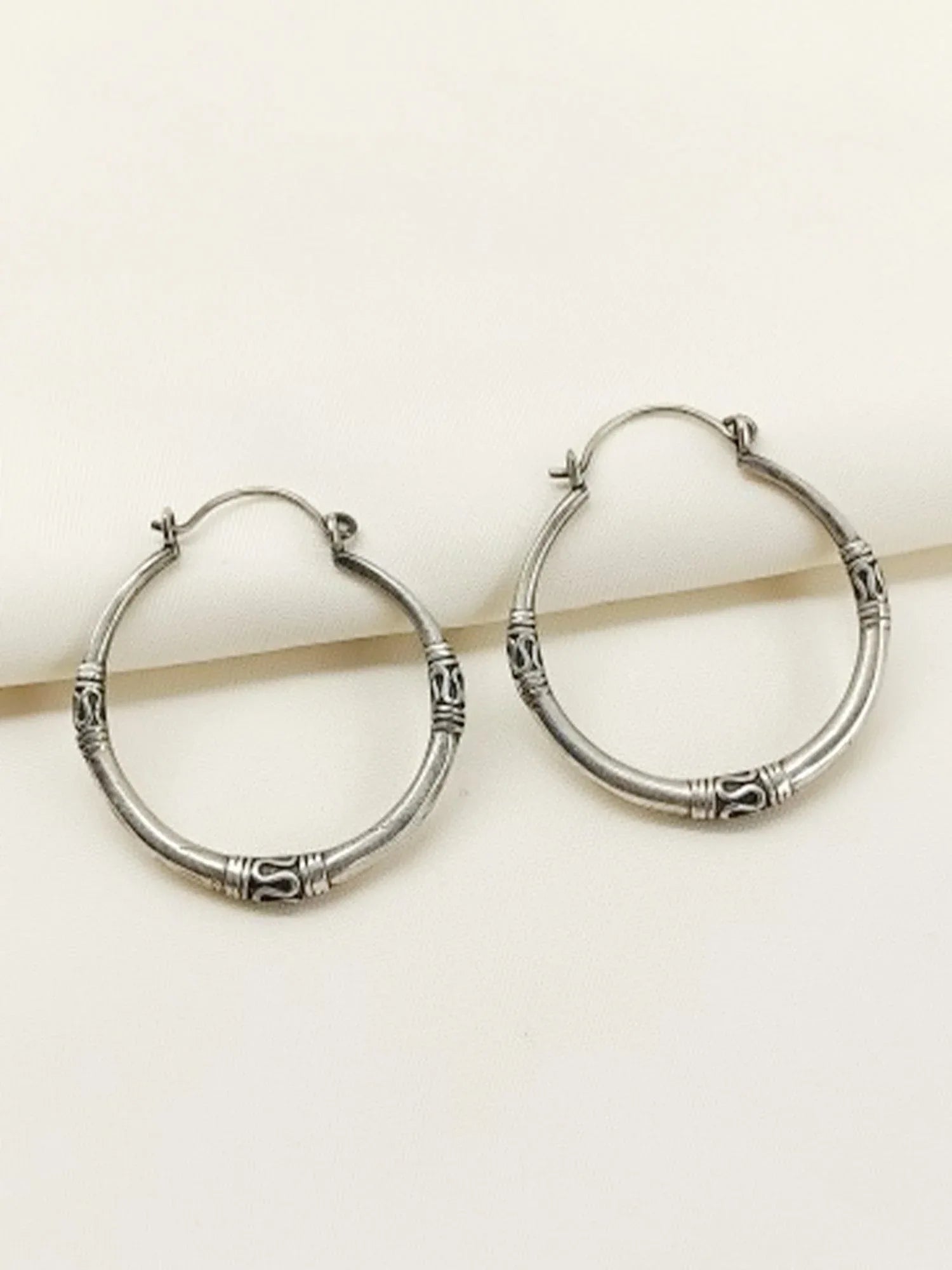 Aadhvita Plain Oxidized Earring