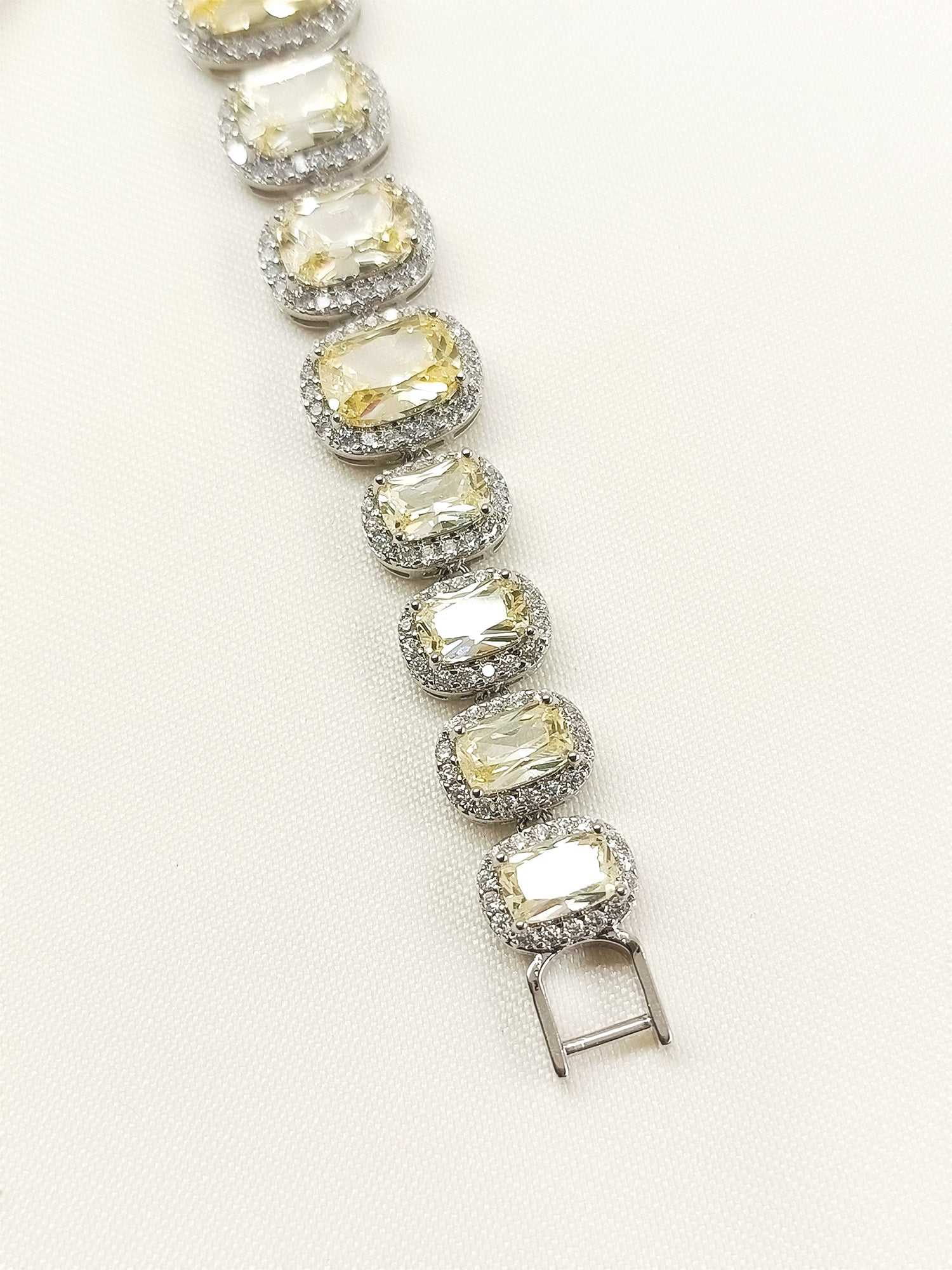Nauri Yellow American Diamond Bracelet
