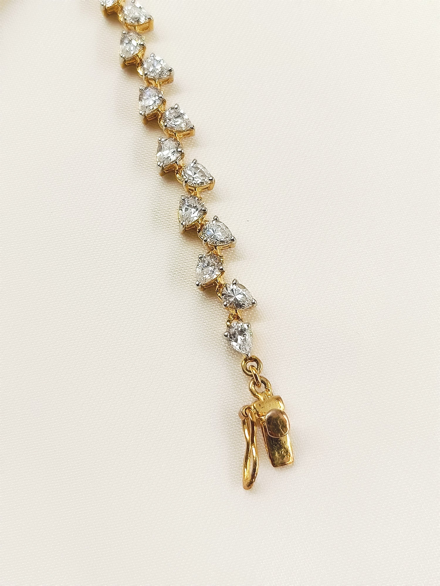 Rose White 92.5 Silver Swarovski Stone Bracelet