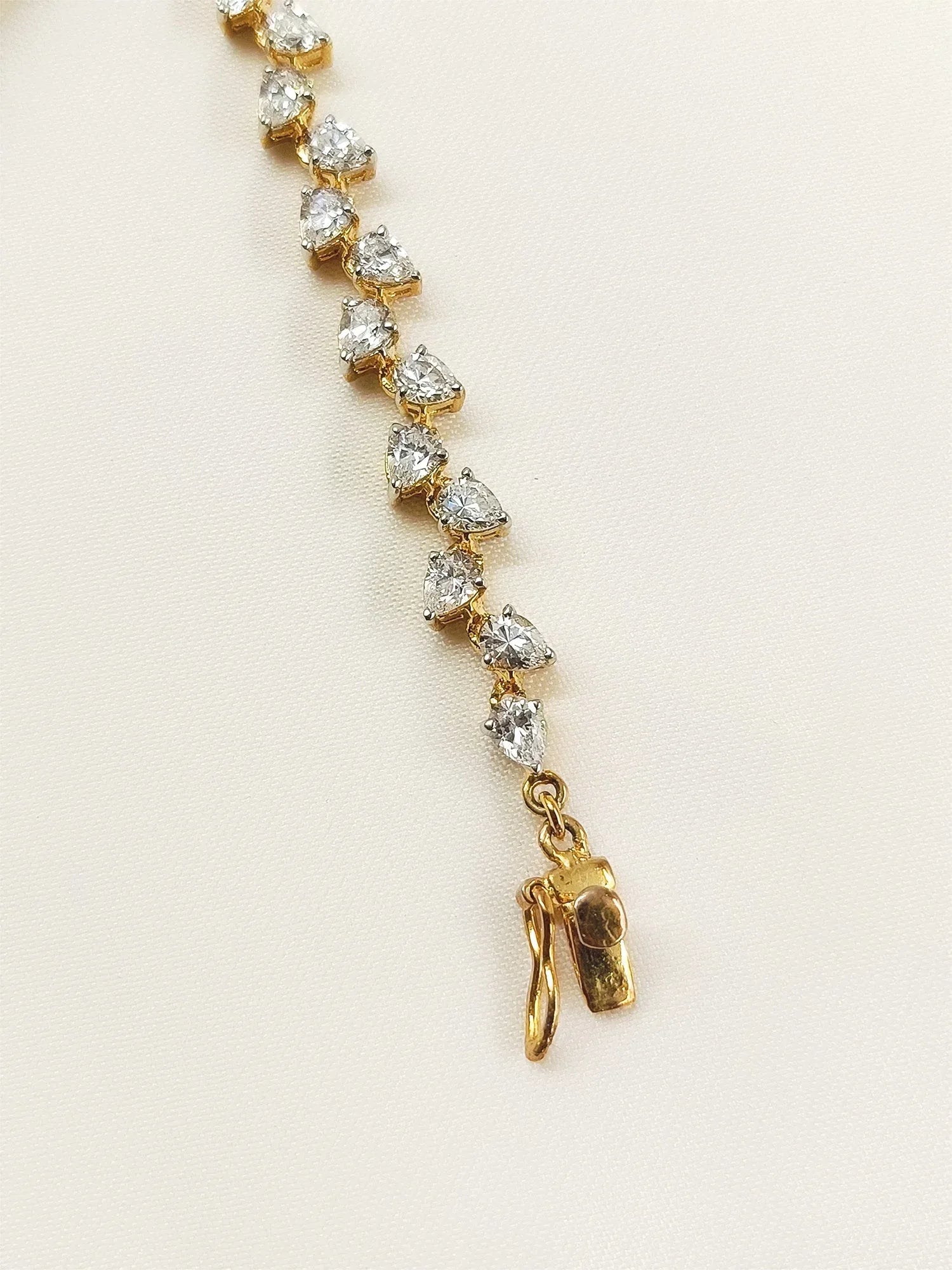 Rose White 92.5 Silver Swarovski Stone Bracelet