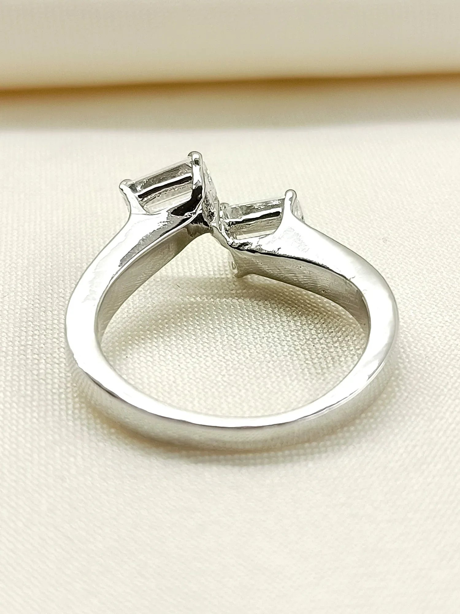 Indira 92.5 Silver Swarovski Stone Finger Ring