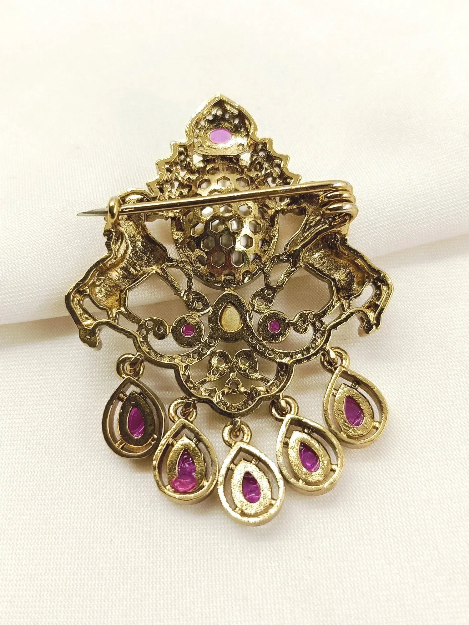 Divyansh Ruby Men's Brooch