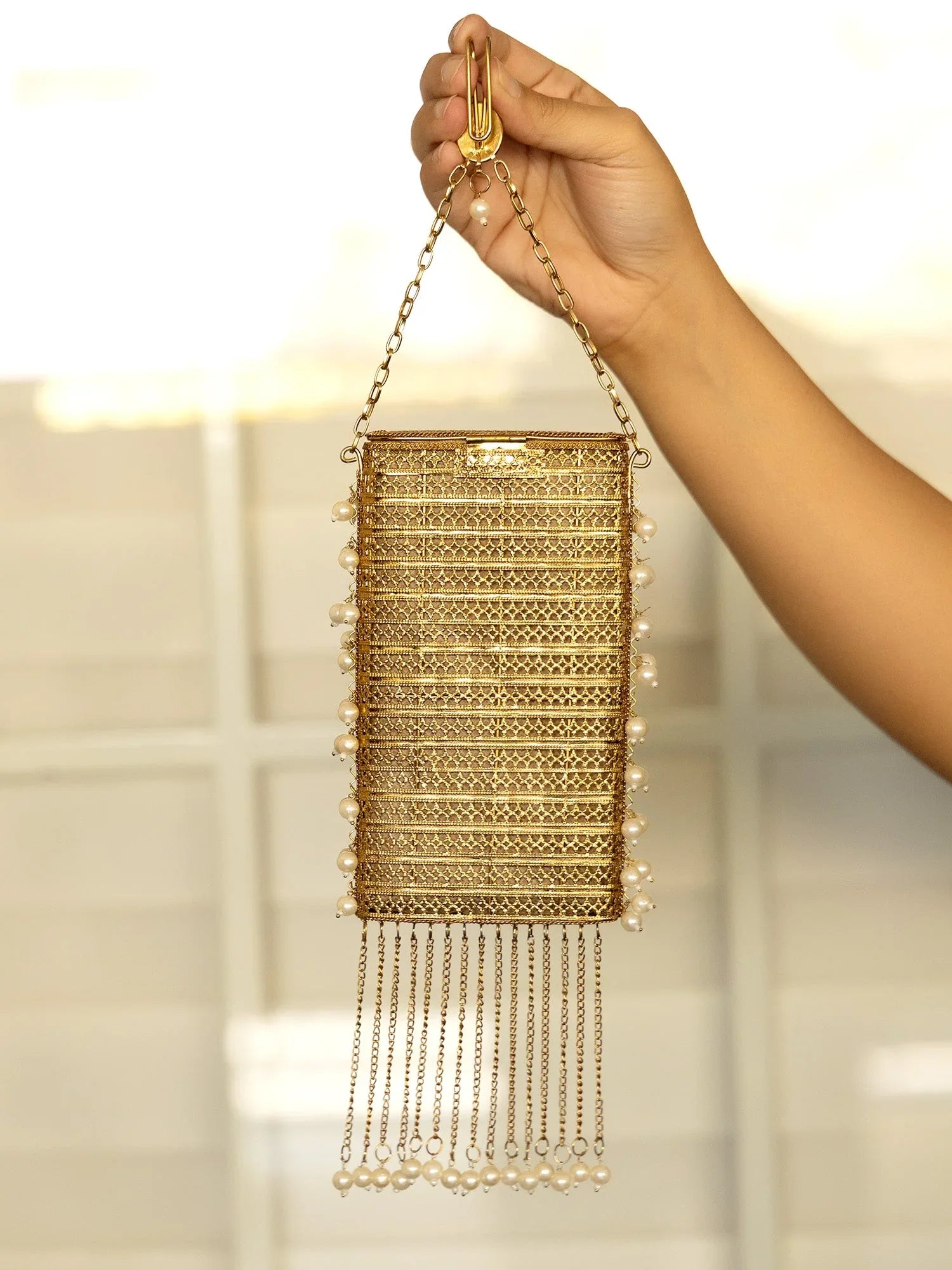 Imani Golden Mobile Pouch