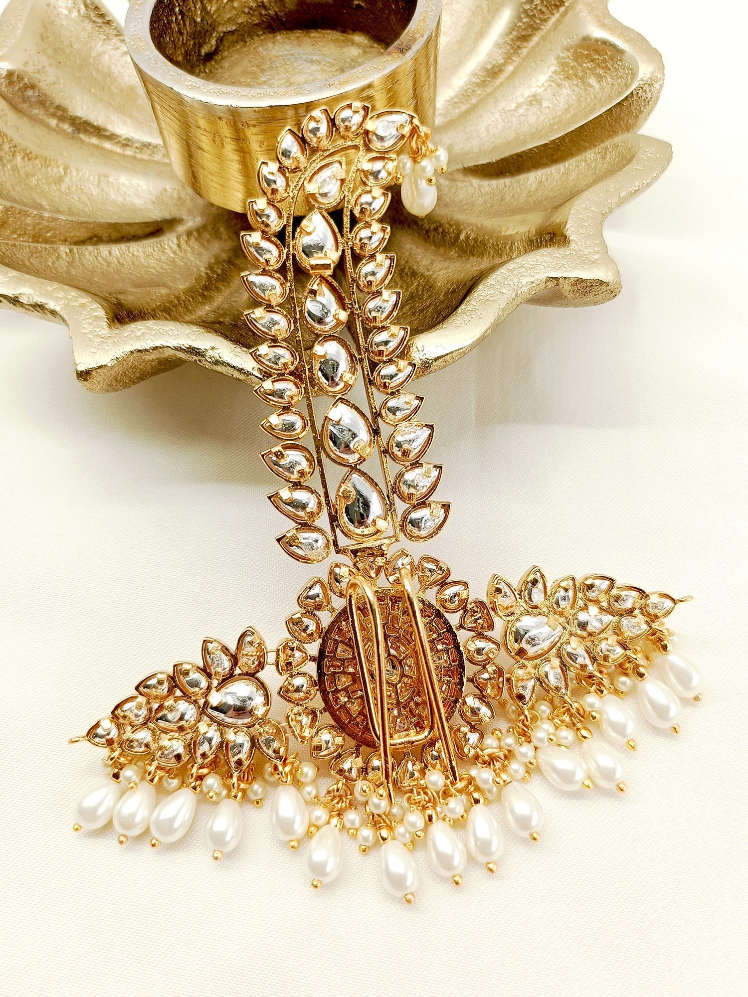 Veer White Kundan Dulha Kalgi - qivii