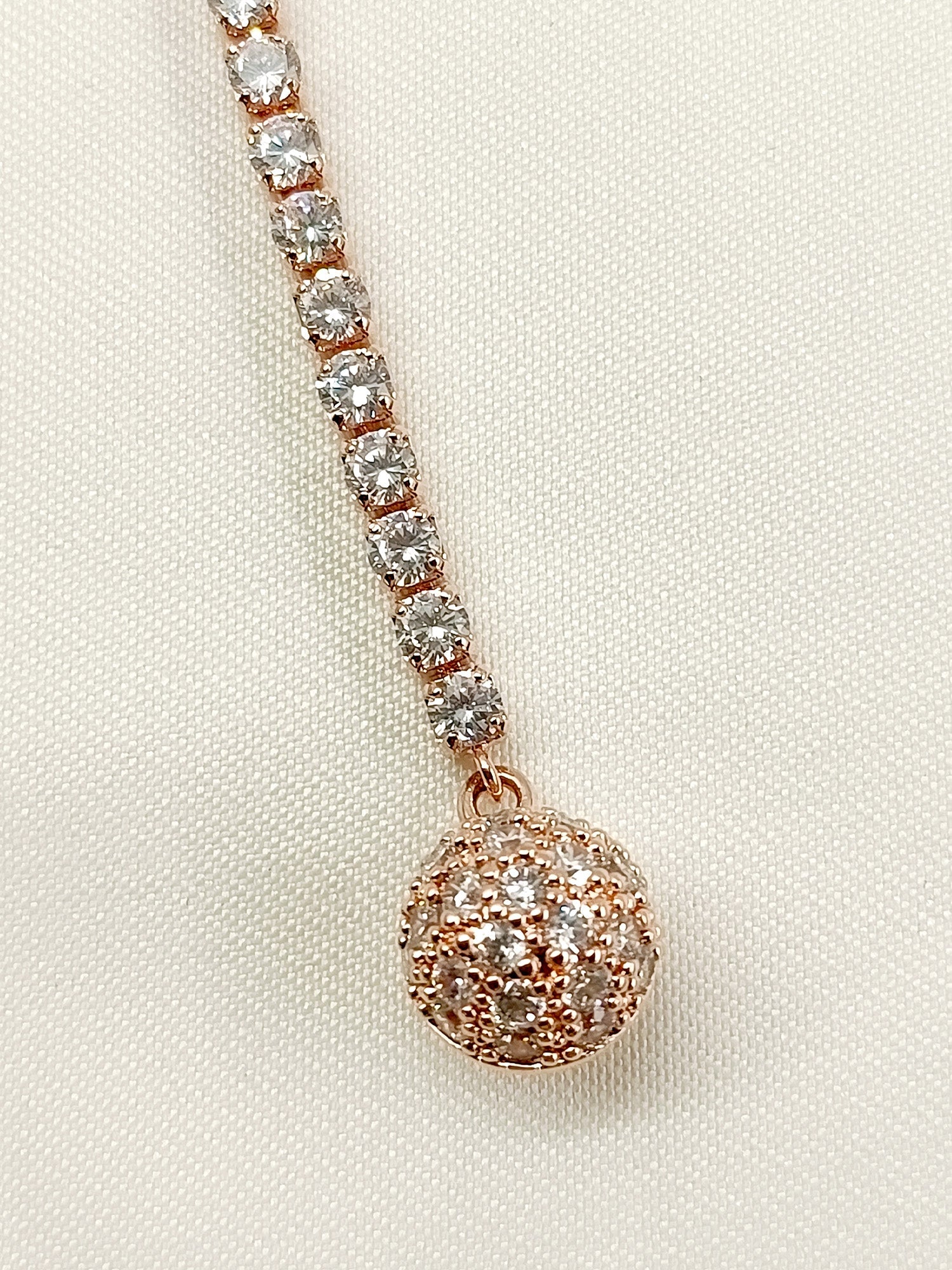 Riva White American Diamond Teeka