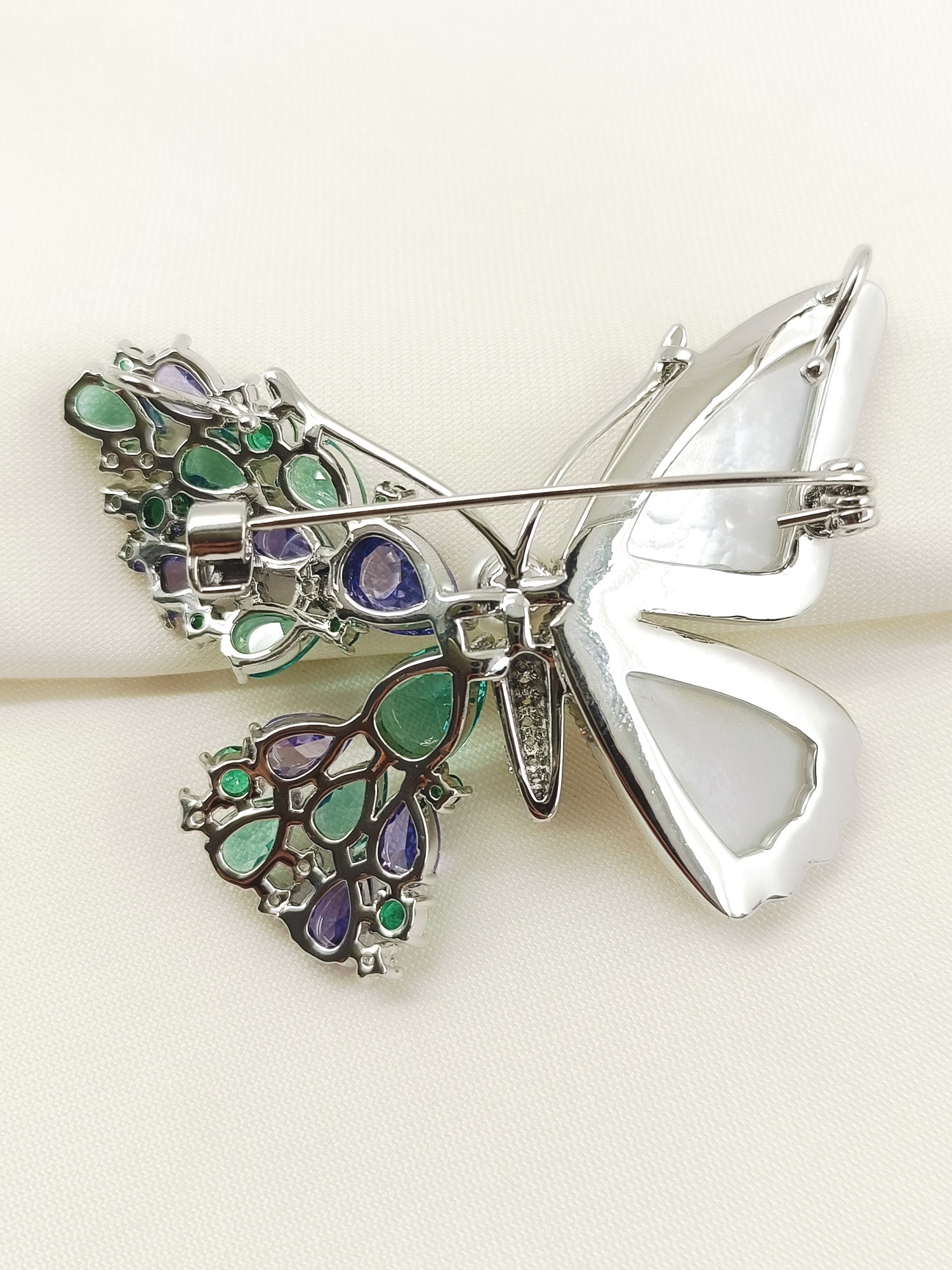 Avantika Multi Colour Butterfly Brooch